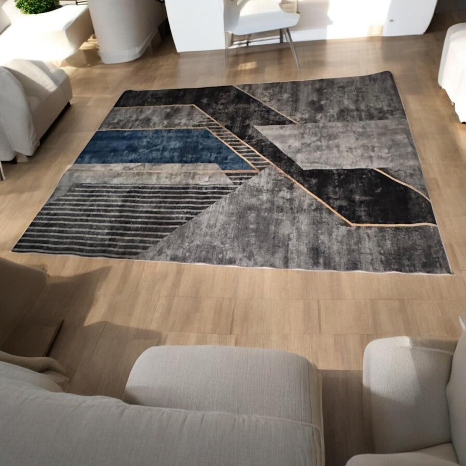 Alfombra Living Grande 150X200 Cm. Kululu Tapete Sala 3D-6
