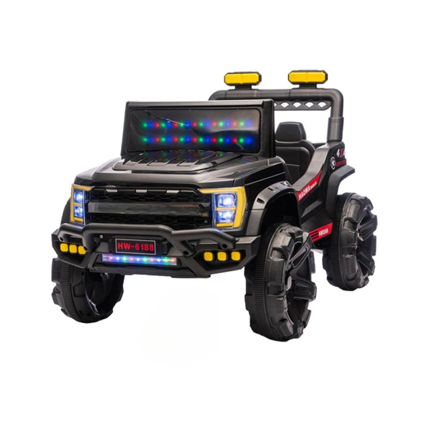 Auto Eléctrico Infantil Jeep Storm Batería Control Negro-0