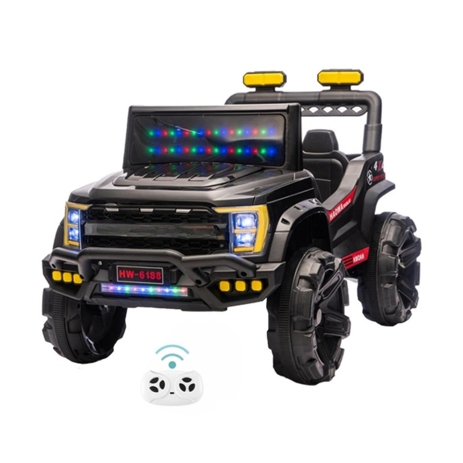 Auto Eléctrico Infantil Jeep Storm Batería Control Negro-6