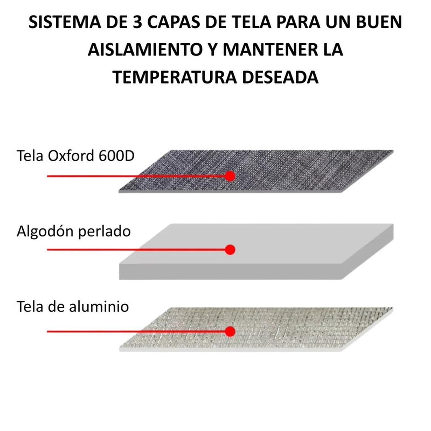 Bolso Termico Plegable Rojo Cooler Canasta Picnic-4