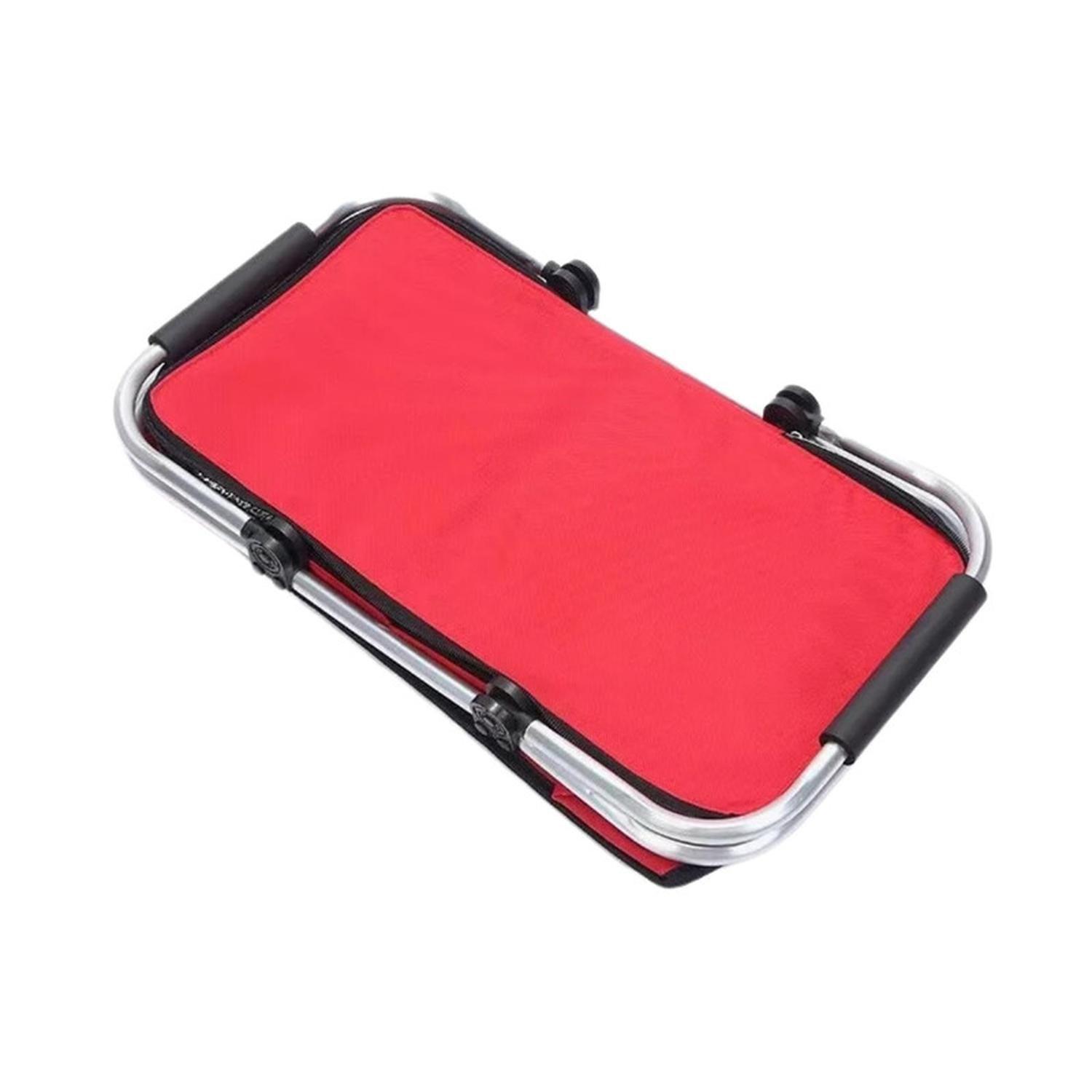 Bolso Termico Plegable Rojo Cooler Canasta Picnic-6