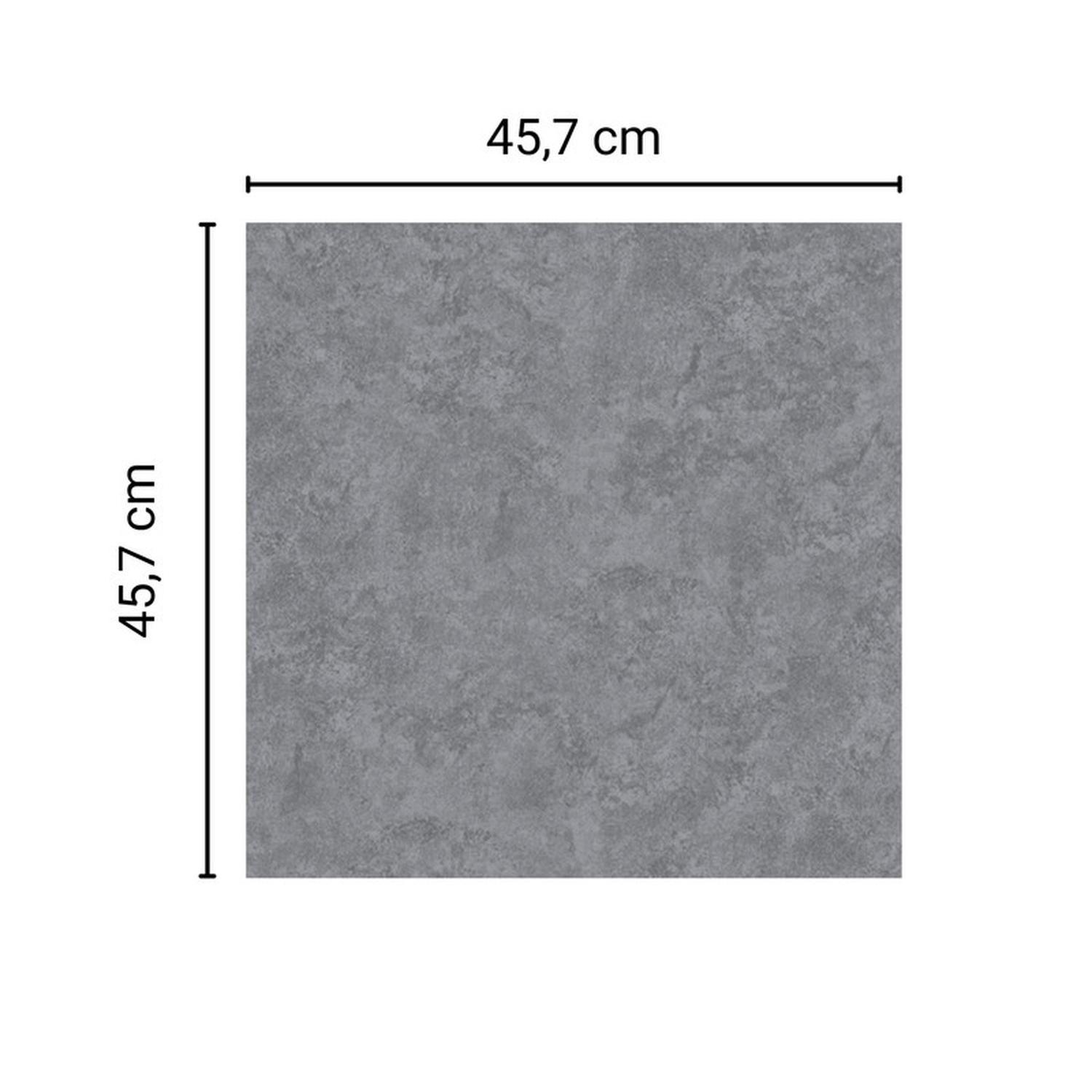 Piso Vinílico Símil Porcelanato 45,7x45,7 Gris Claro-2