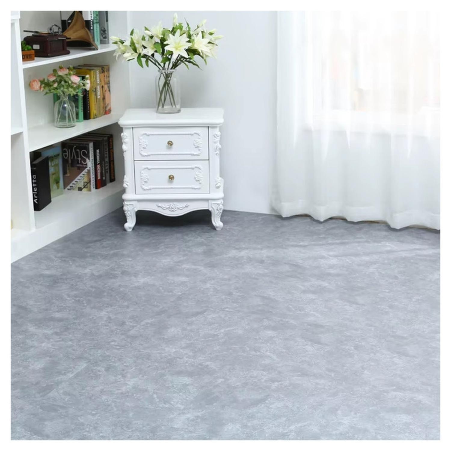 Piso Vinílico Símil Porcelanato 45,7x45,7 Gris Claro-3