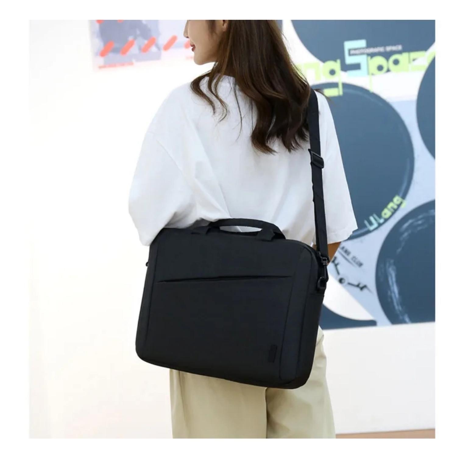 Bolso Notebook 15,6 Negro 41X31X7Cm Laptop Maletin Acolchado-6
