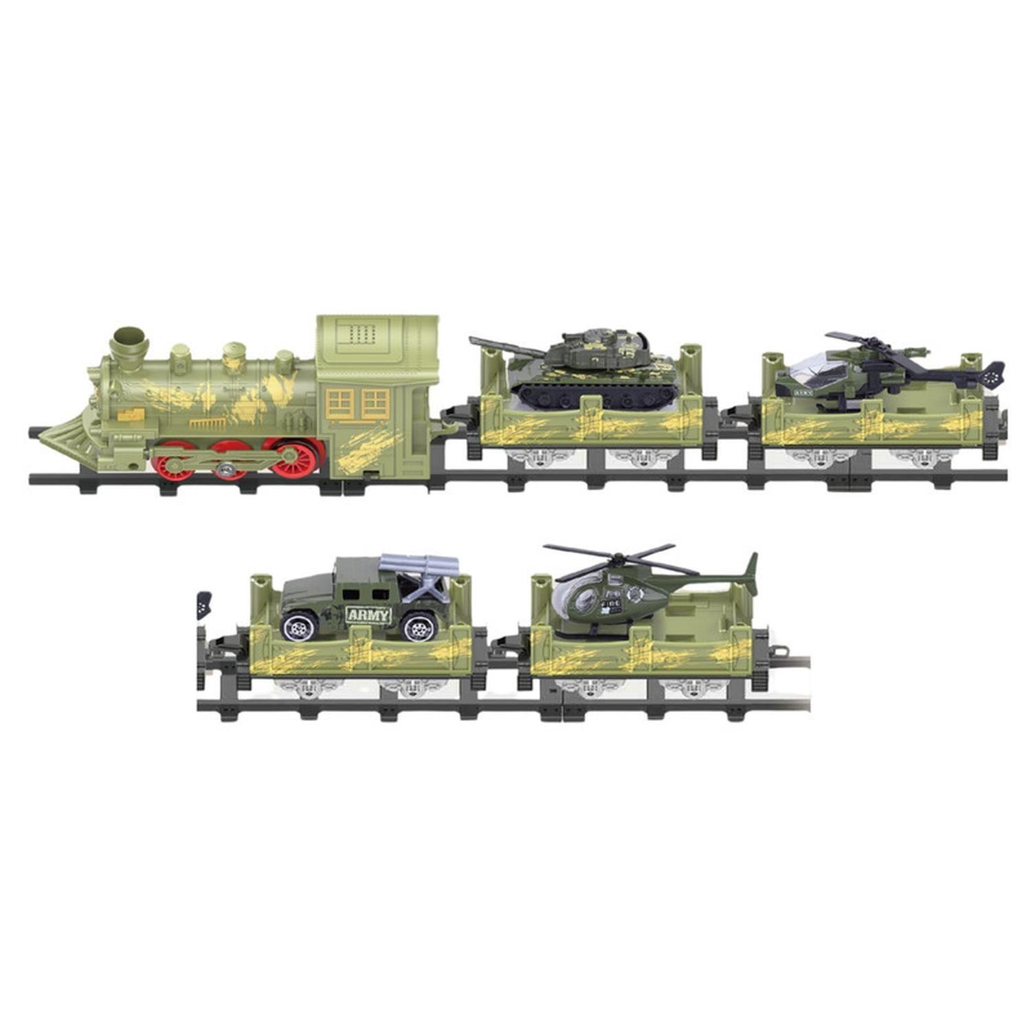 Tren De Juguete Pista 4 Vagones Rescate Luz Sonido Humo-2