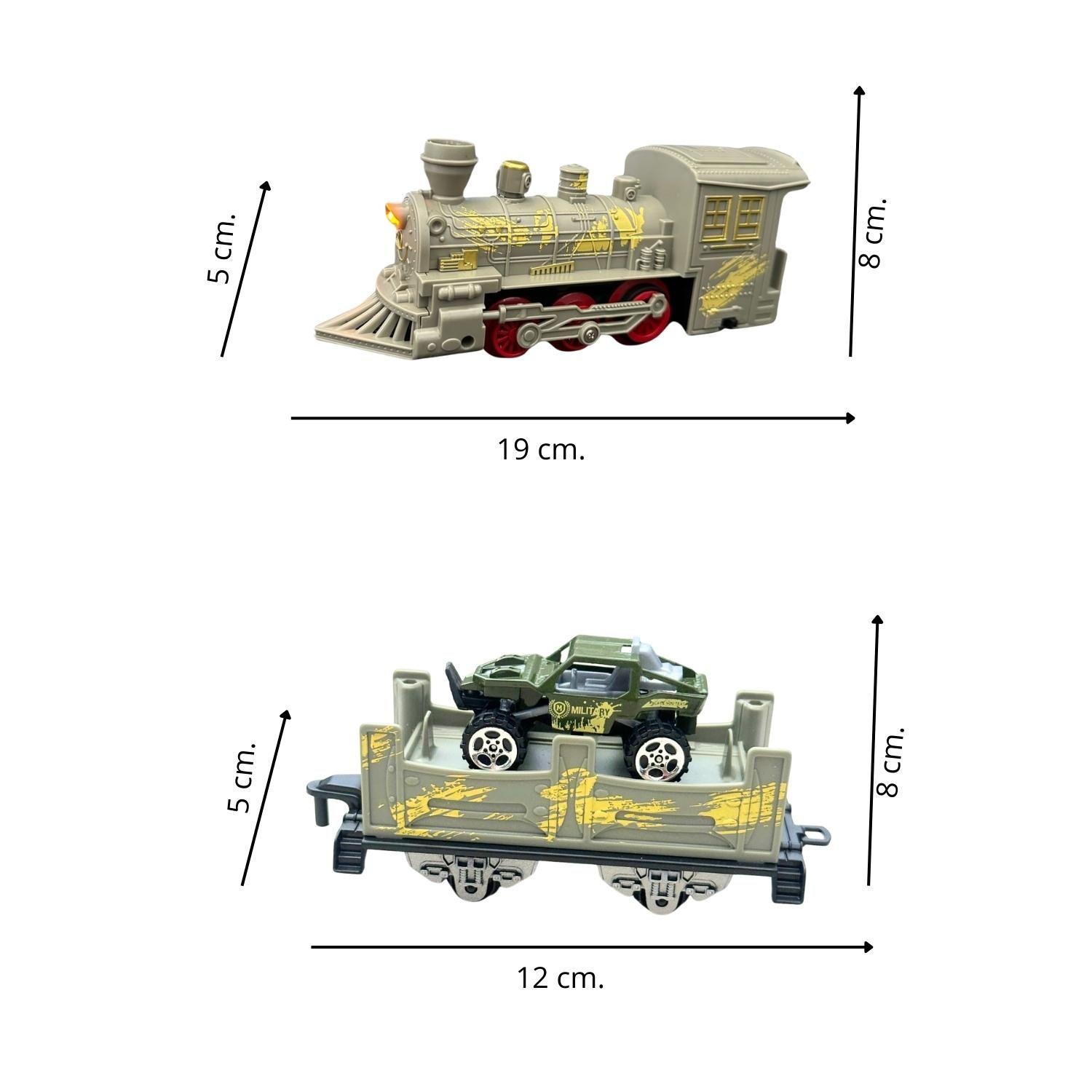 Tren De Juguete Pista 4 Vagones Rescate Luz Sonido Humo-4
