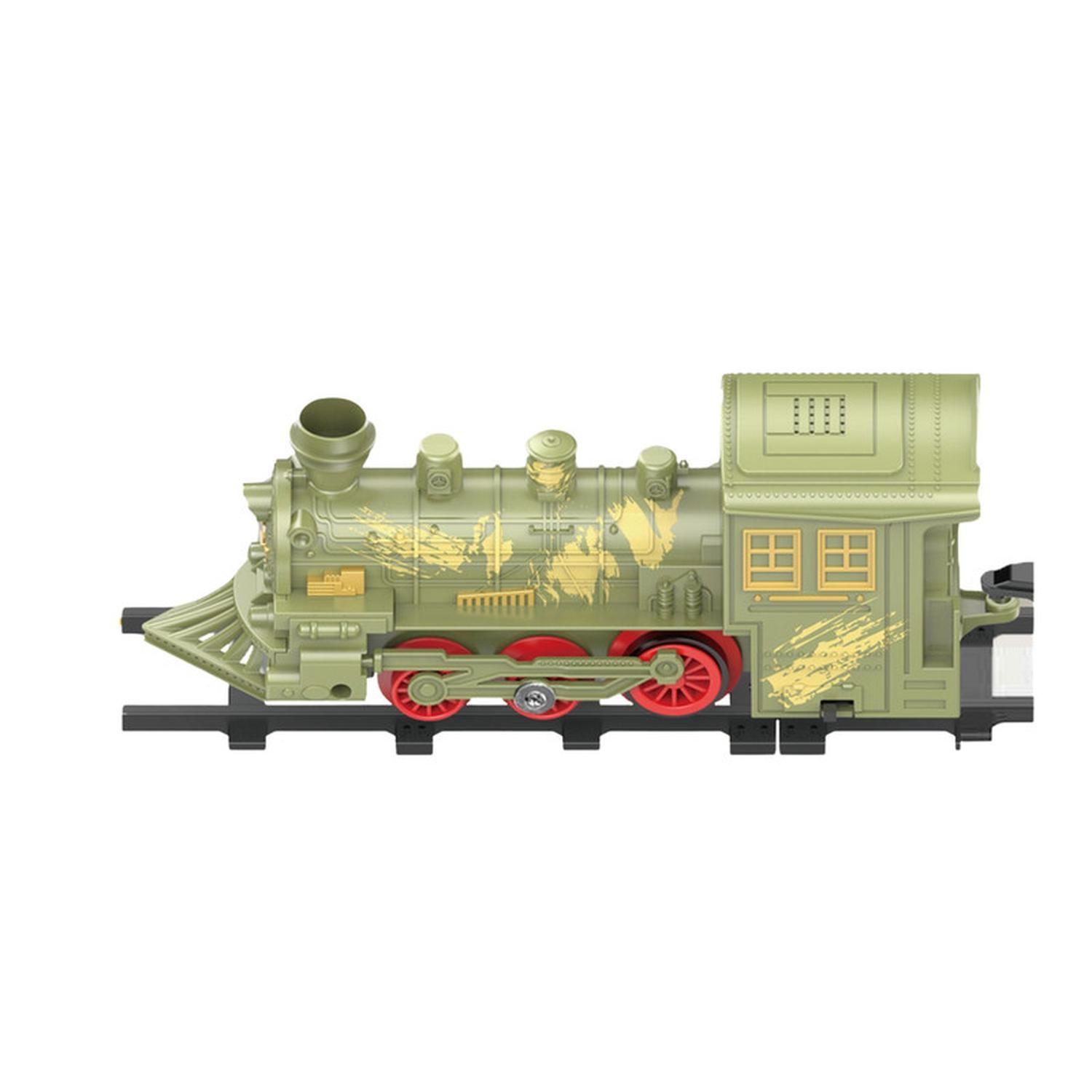 Tren De Juguete Pista 4 Vagones Rescate Luz Sonido Humo-8