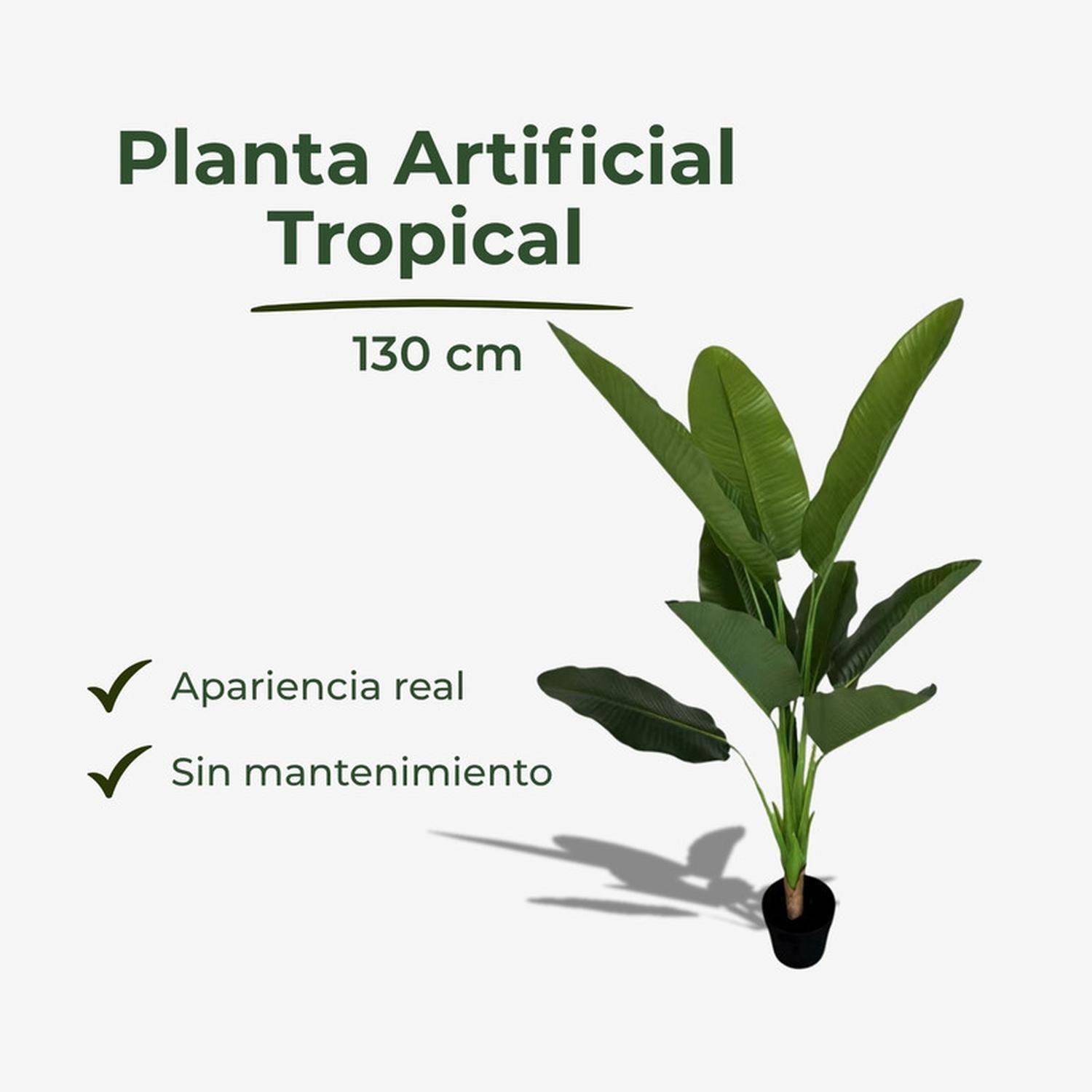 Planta Artificial Ave Del Paraíso Strelitzia 130 Cm-2
