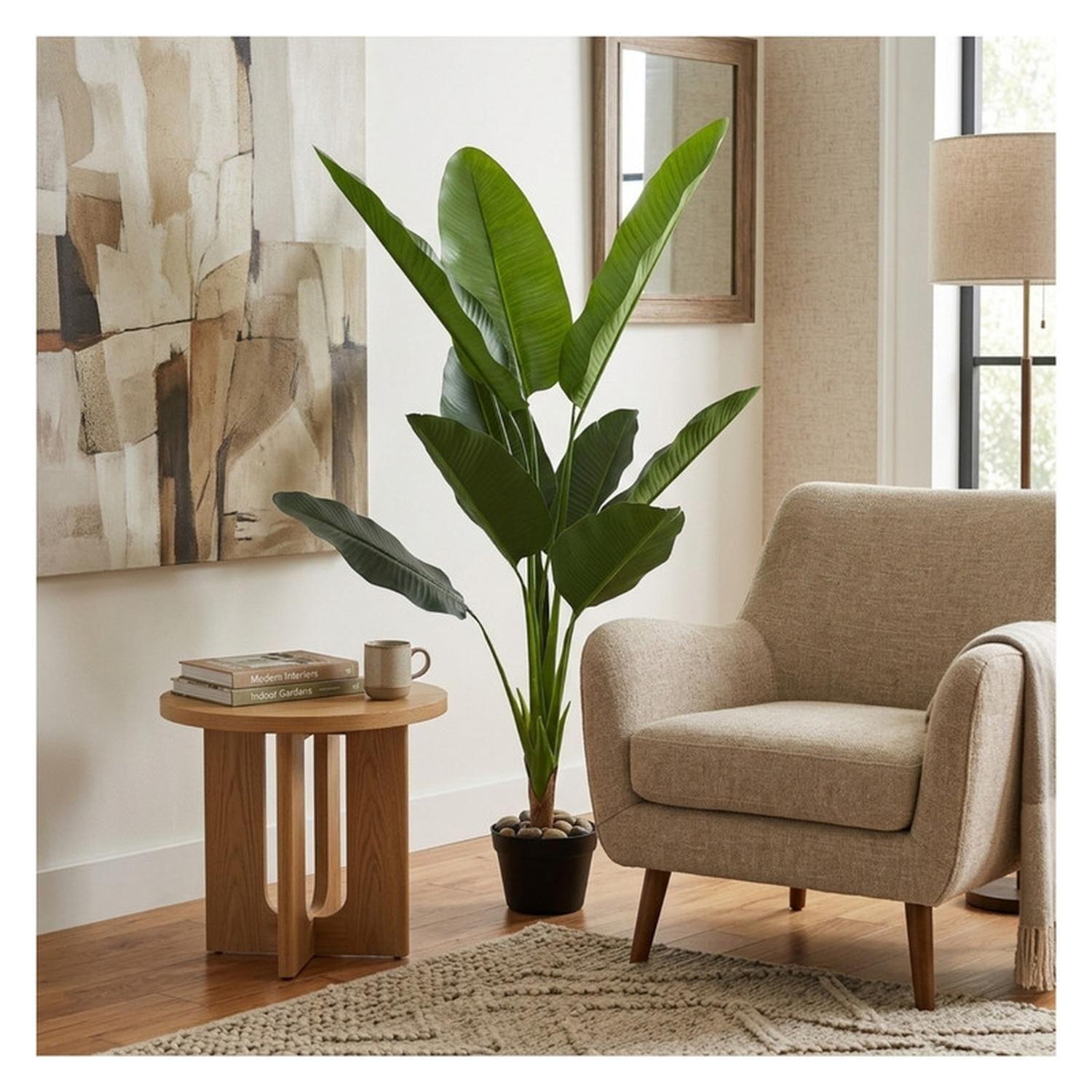 Planta Artificial Ave Del Paraíso Strelitzia 130 Cm-6