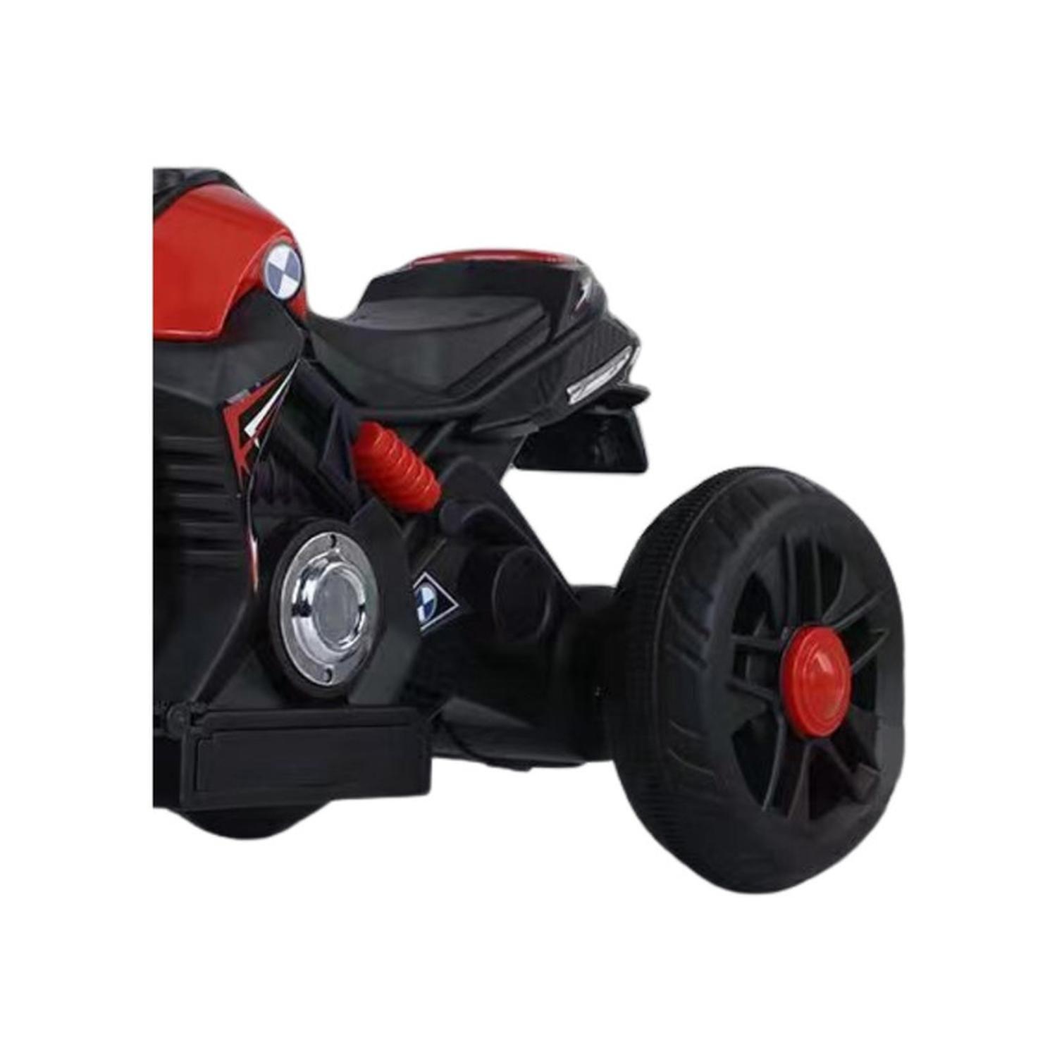 Moto Niño Antivuelco A Bateria Recargable Luz Y Sonido Red-6