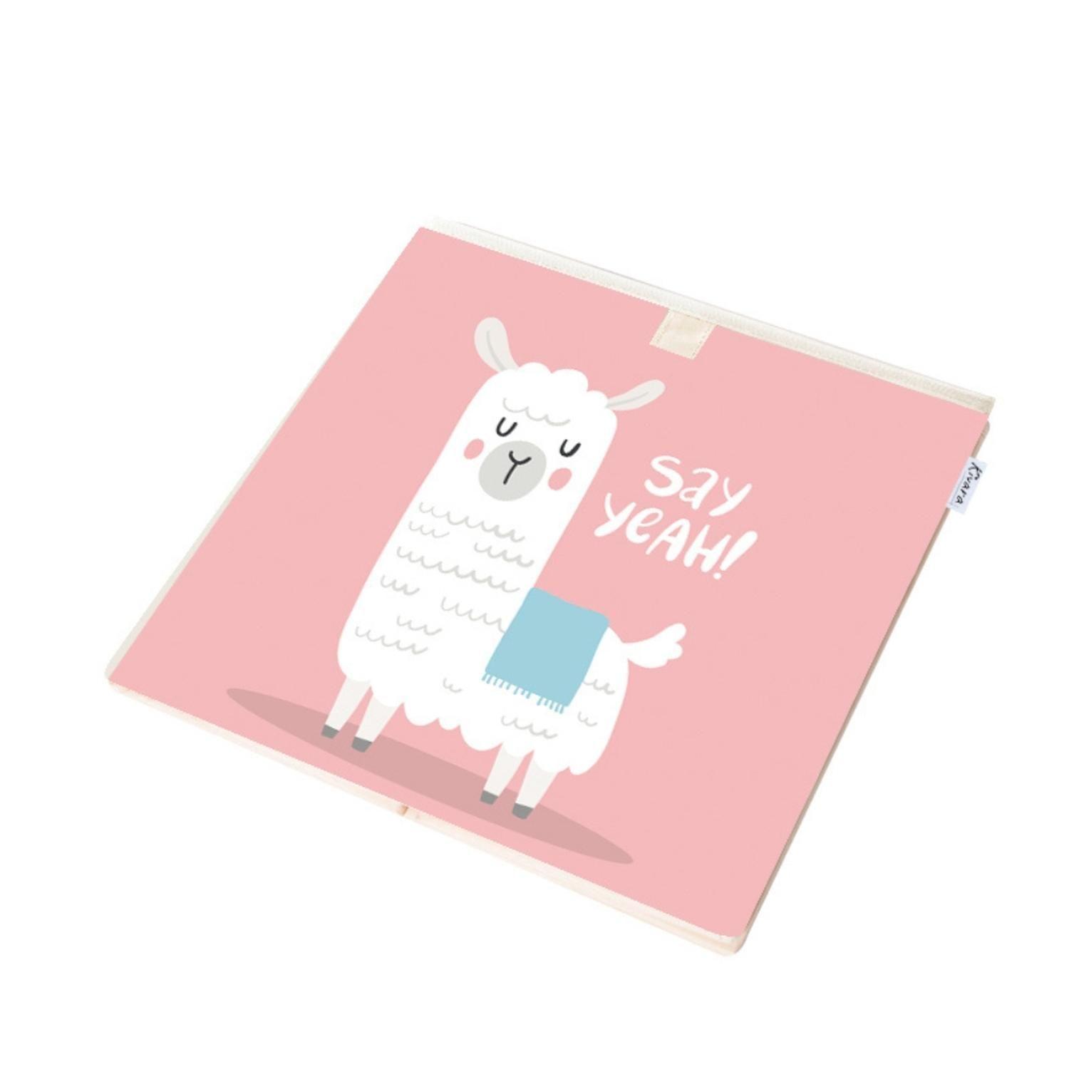 Caja Organizador Juguetes Ropa Infantil Kivara Llama Yeah-3