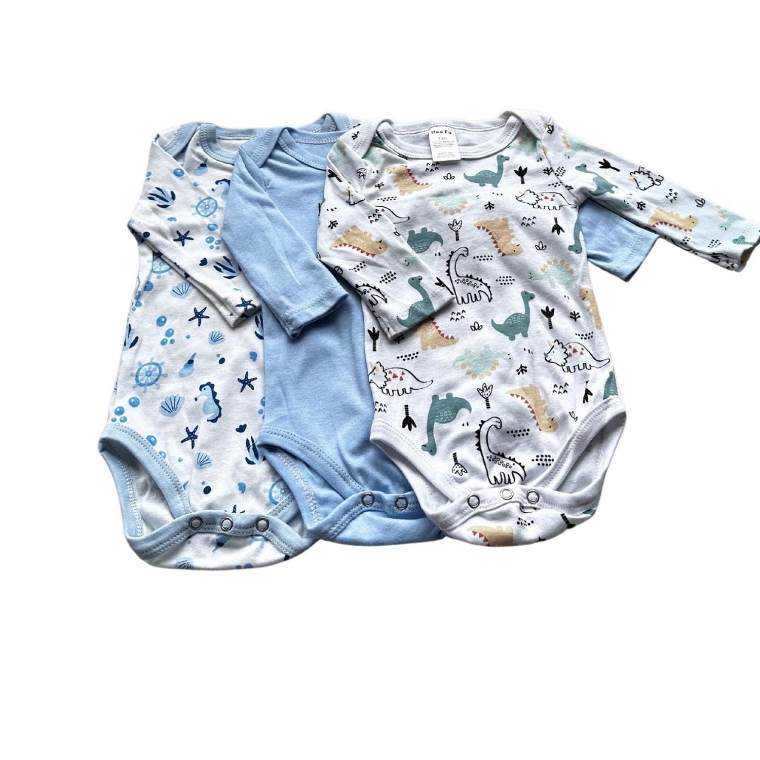 Pack 3 Piluchos Body Bebe Set Piluchos Bebe Niño-1