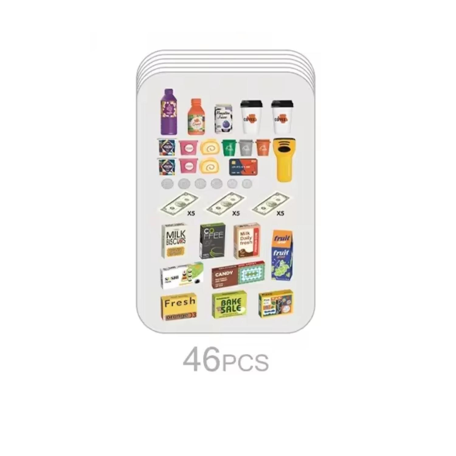 Supermercado Juguete De Compras Scanner Cocina Luz Y Sonido-2