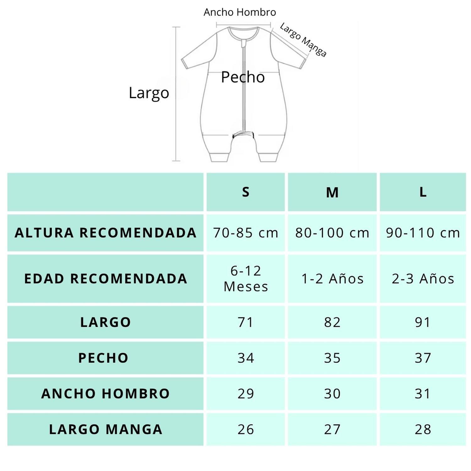 Saquito De Dormir Bebe Con Pie Tog 2.5 Pijama Saco Dormir-4