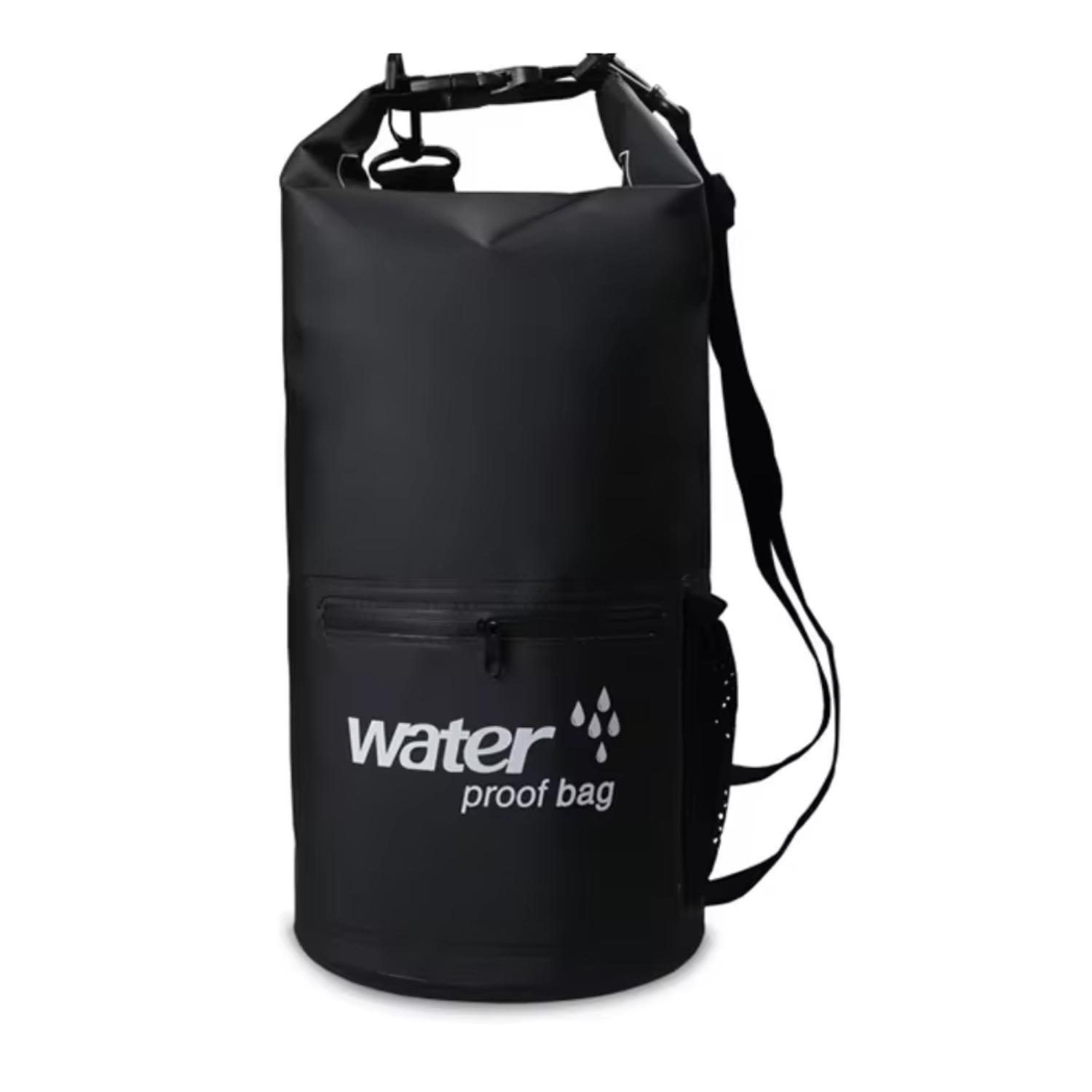 Mochila Seca Impermeable. 25 L. Waterproof. Negro-0