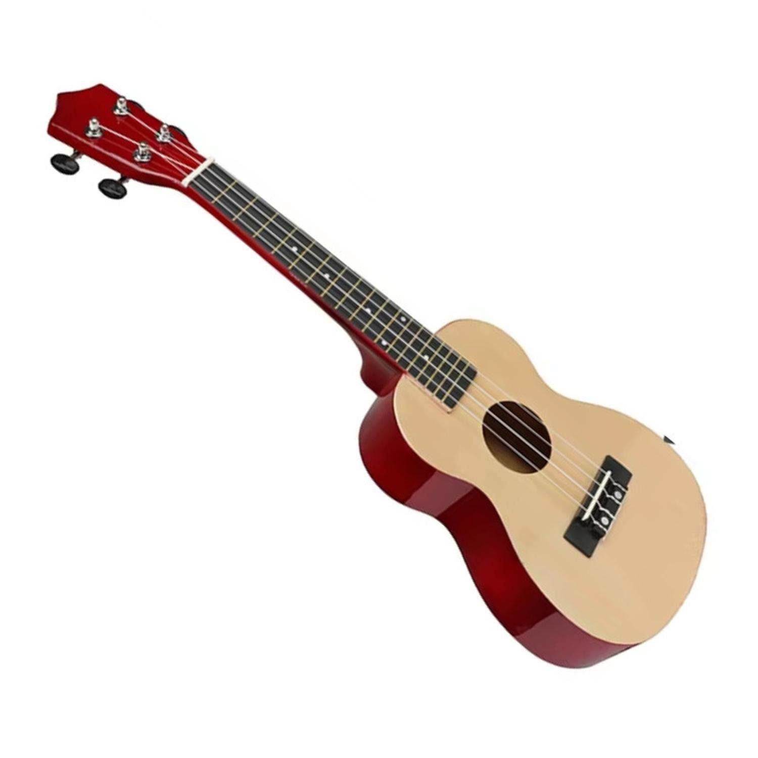 Ukelele 21". Incluye Funda. Color Madera-2