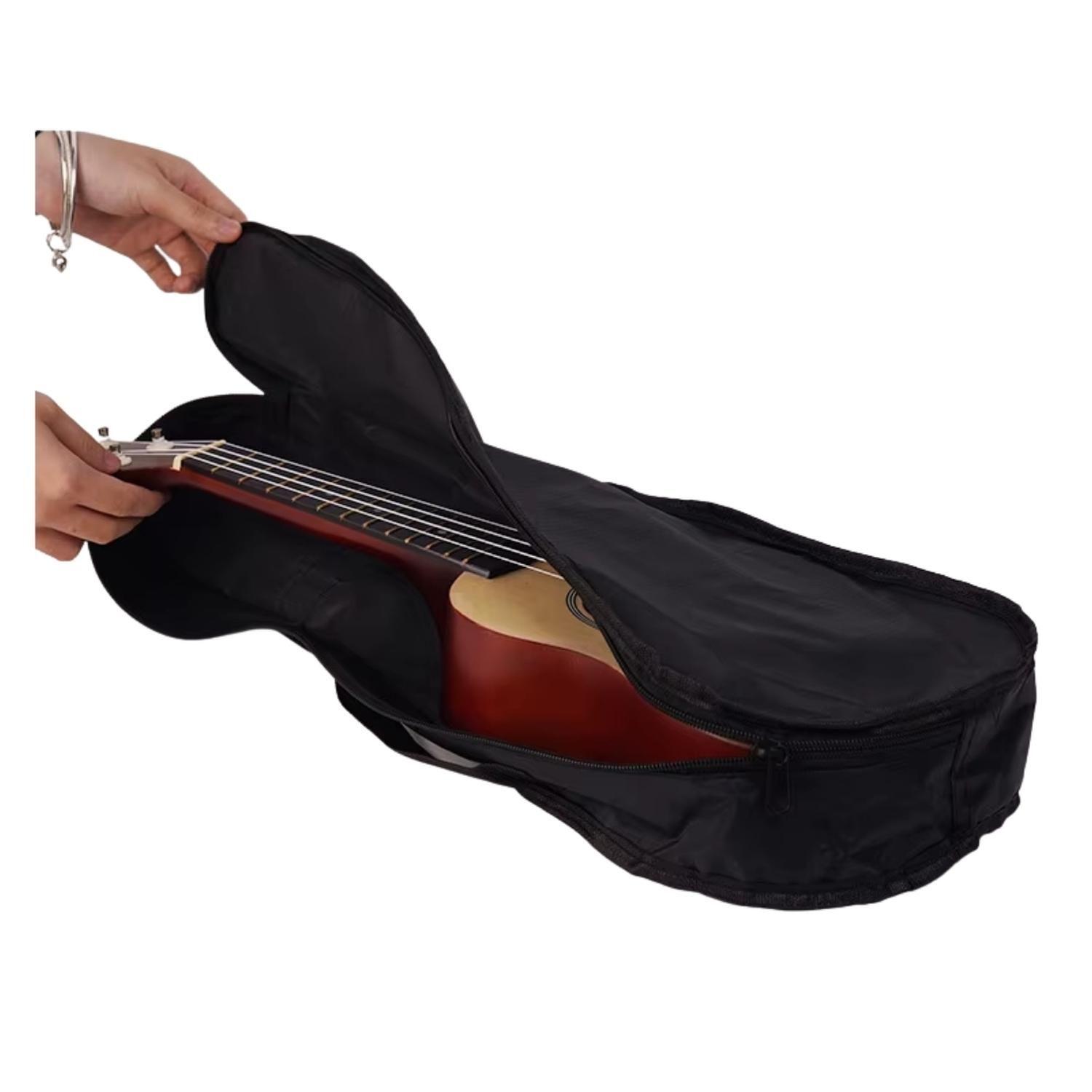 Ukelele 21". Incluye Funda. Color Madera-5