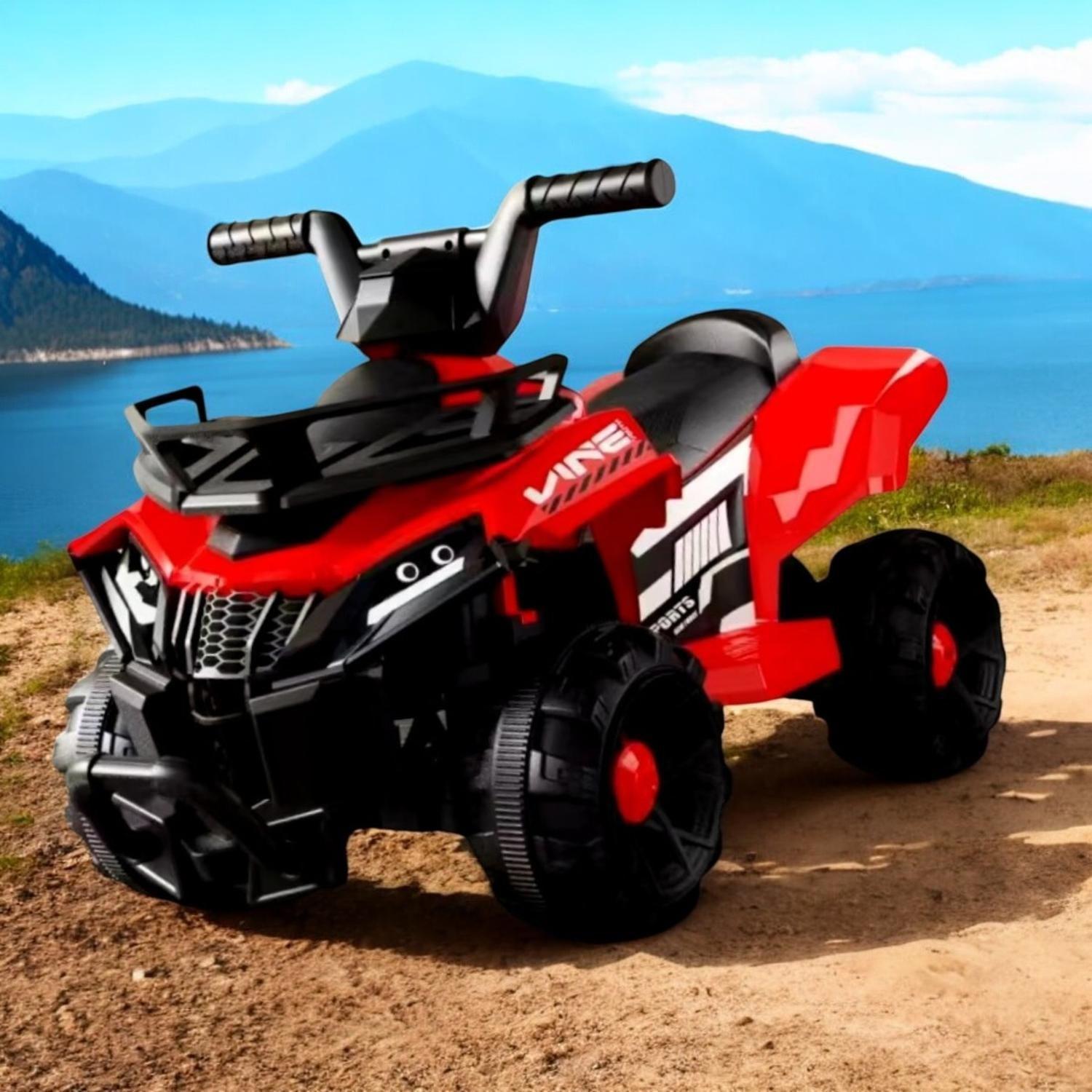 Moto Electrica Bateria Auto Niño Luz Y Sonido Roja Tj66-2