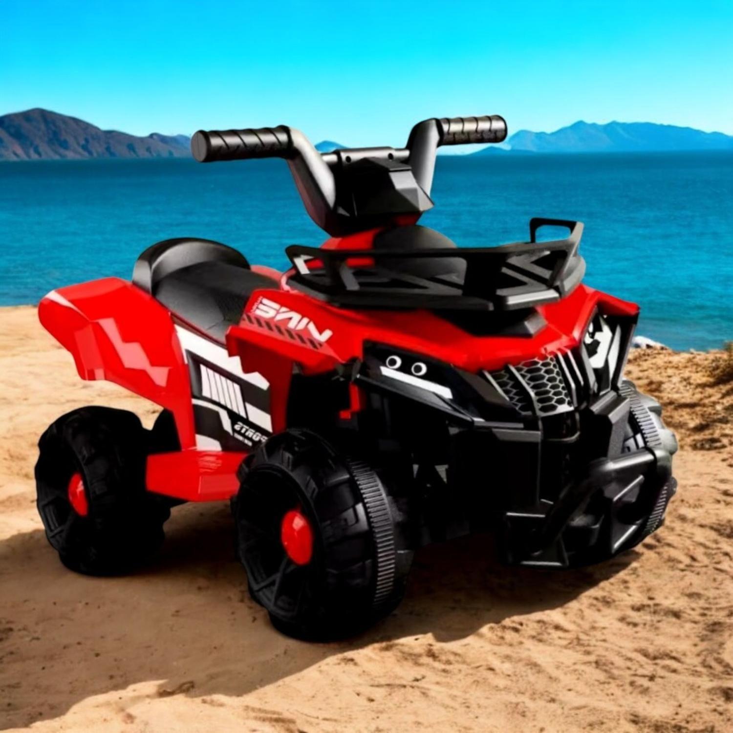 Moto Electrica Bateria Auto Niño Luz Y Sonido Roja Tj66-3