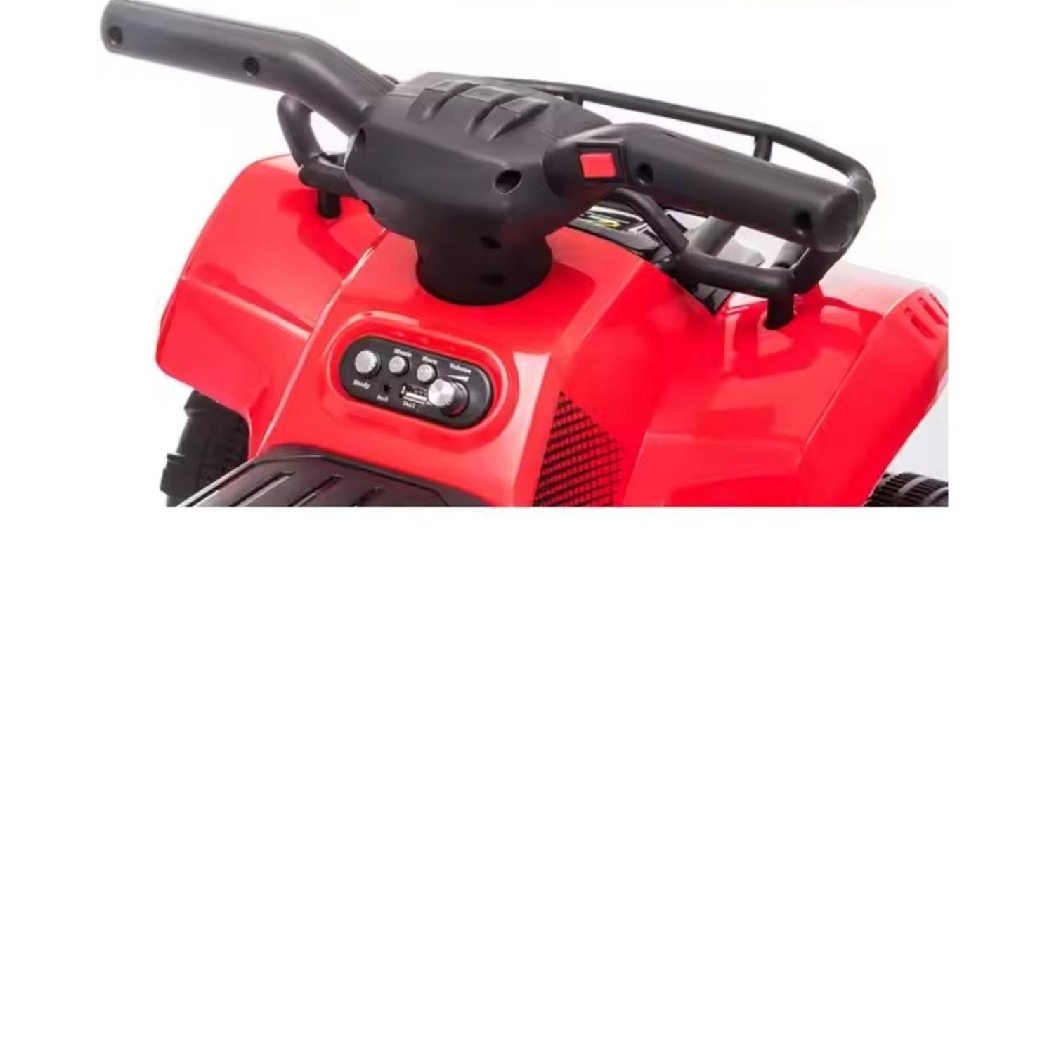 Moto Electrica Bateria Auto Niño Luz Y Sonido Roja Tj66-4