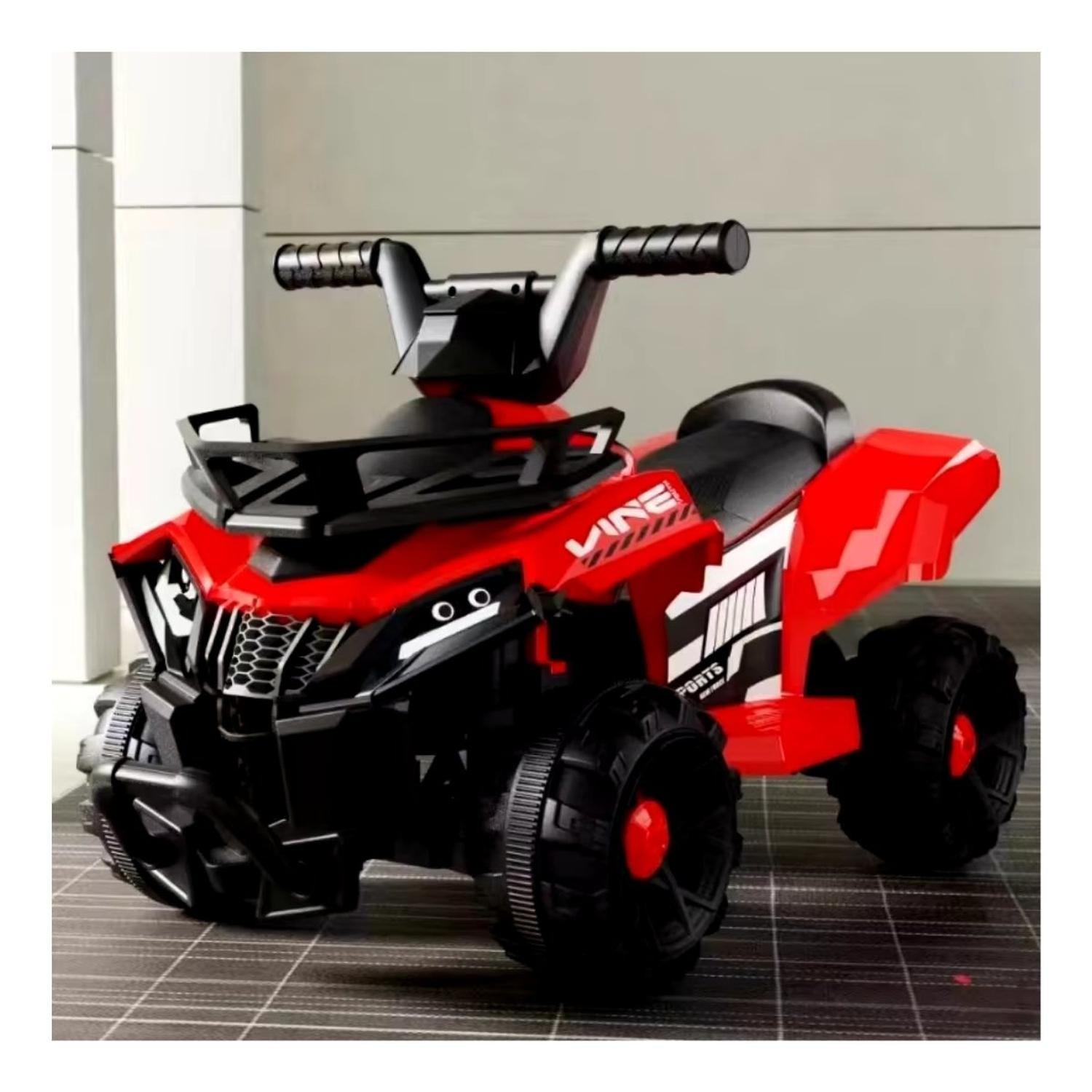 Moto Electrica Bateria Auto Niño Luz Y Sonido Roja Tj66-5