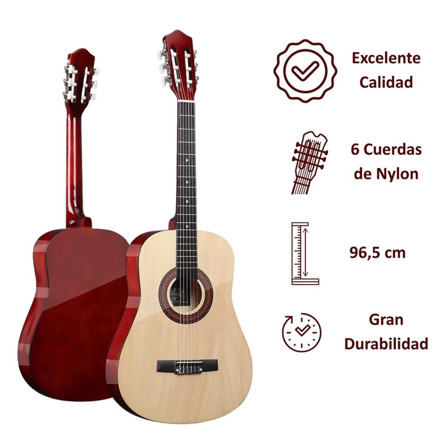 Guitarra Acustica Clásica 38”. Incluye Funda.-2