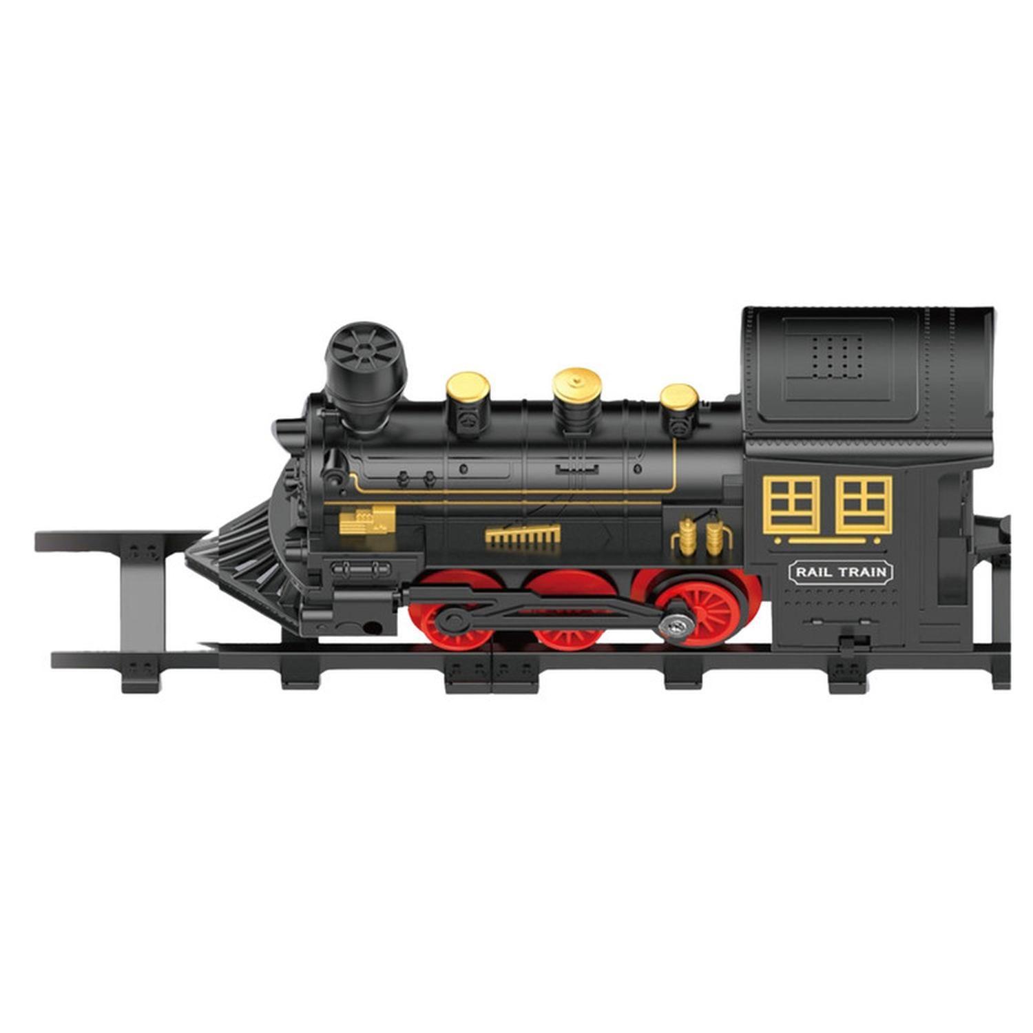 Tren De Juguete Pista 3 Vagones Camiones Luz Sonido Humo-8