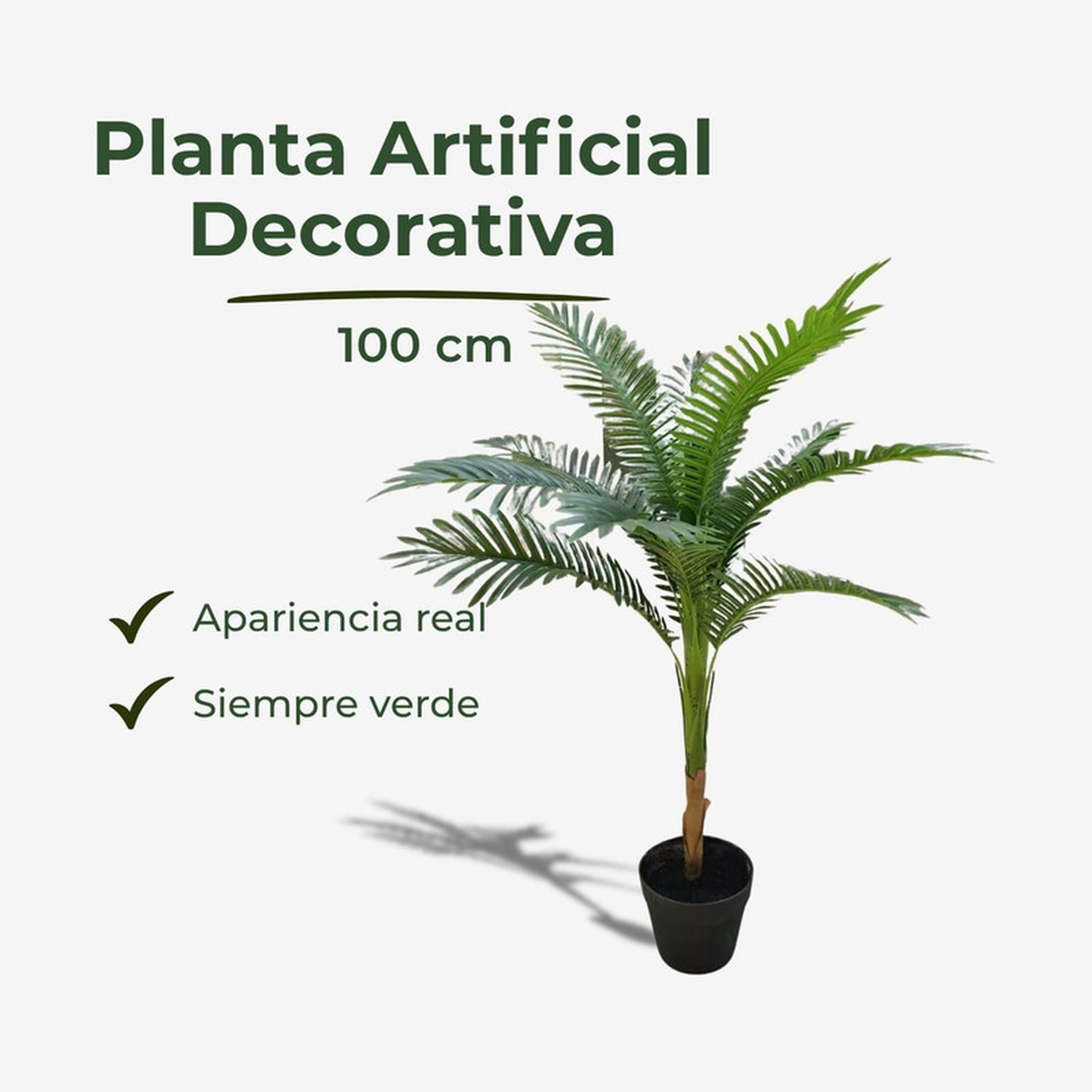 Planta Artificial Palmera Areca Decorativa 100 cm-2