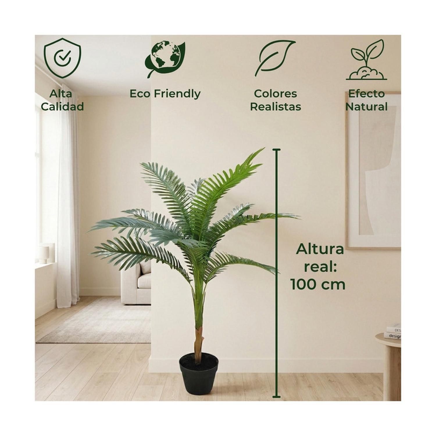Planta Artificial Palmera Areca Decorativa 100 cm-3