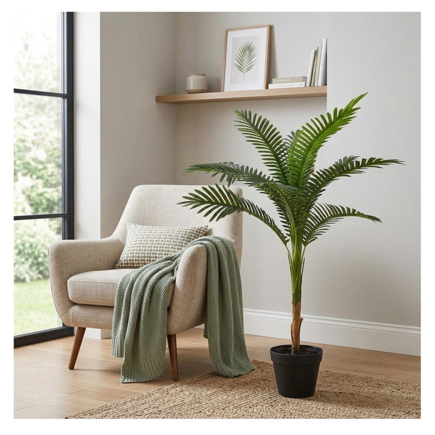 Planta Artificial Palmera Areca Decorativa 100 cm-6