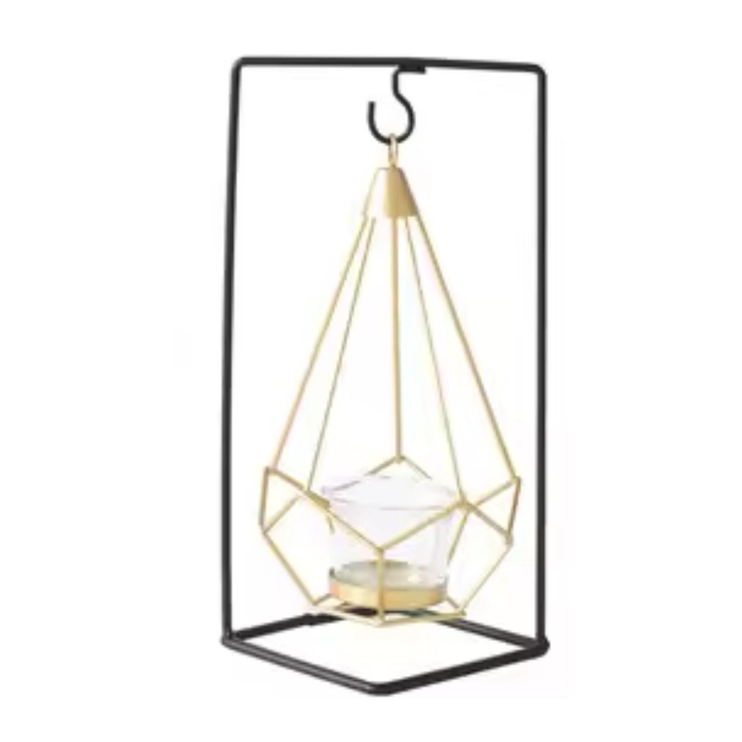 Porta Vela Candelabro Columpio Metálico Decorativo-2