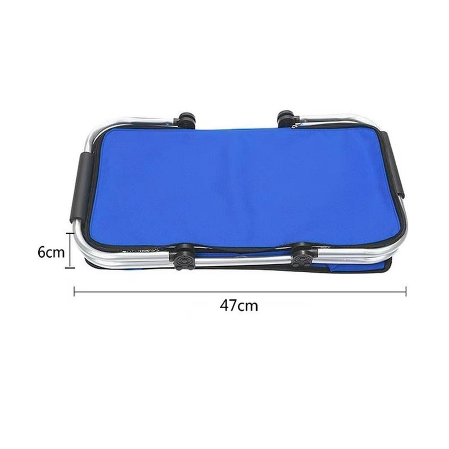 Bolso Termico Plegable Azul Rey Cooler Canasta Picnic-6