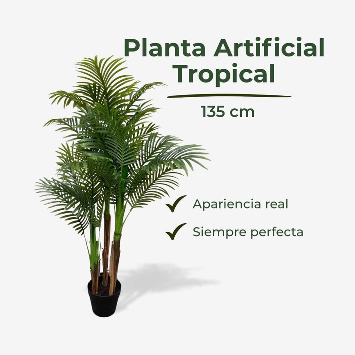 Planta Artificial Palmera Areca Frondosa 135 cm-2