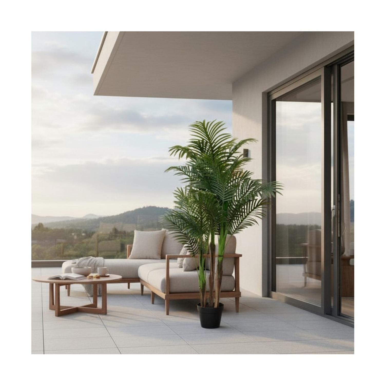 Planta Artificial Palmera Areca Frondosa 135 cm-6