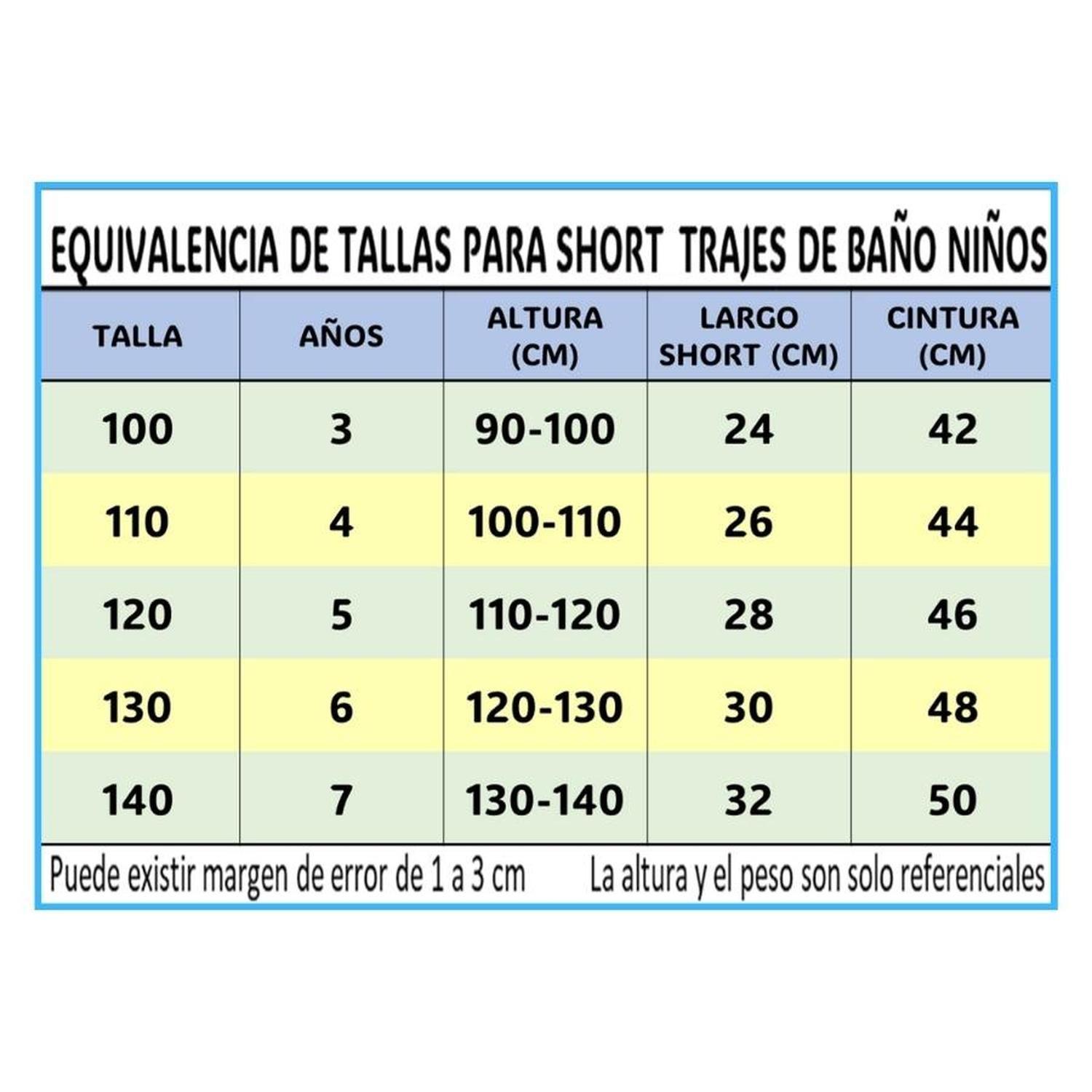 Traje Baño Niño Secado Rapido Con Elastico y Cordon Diseño-2
