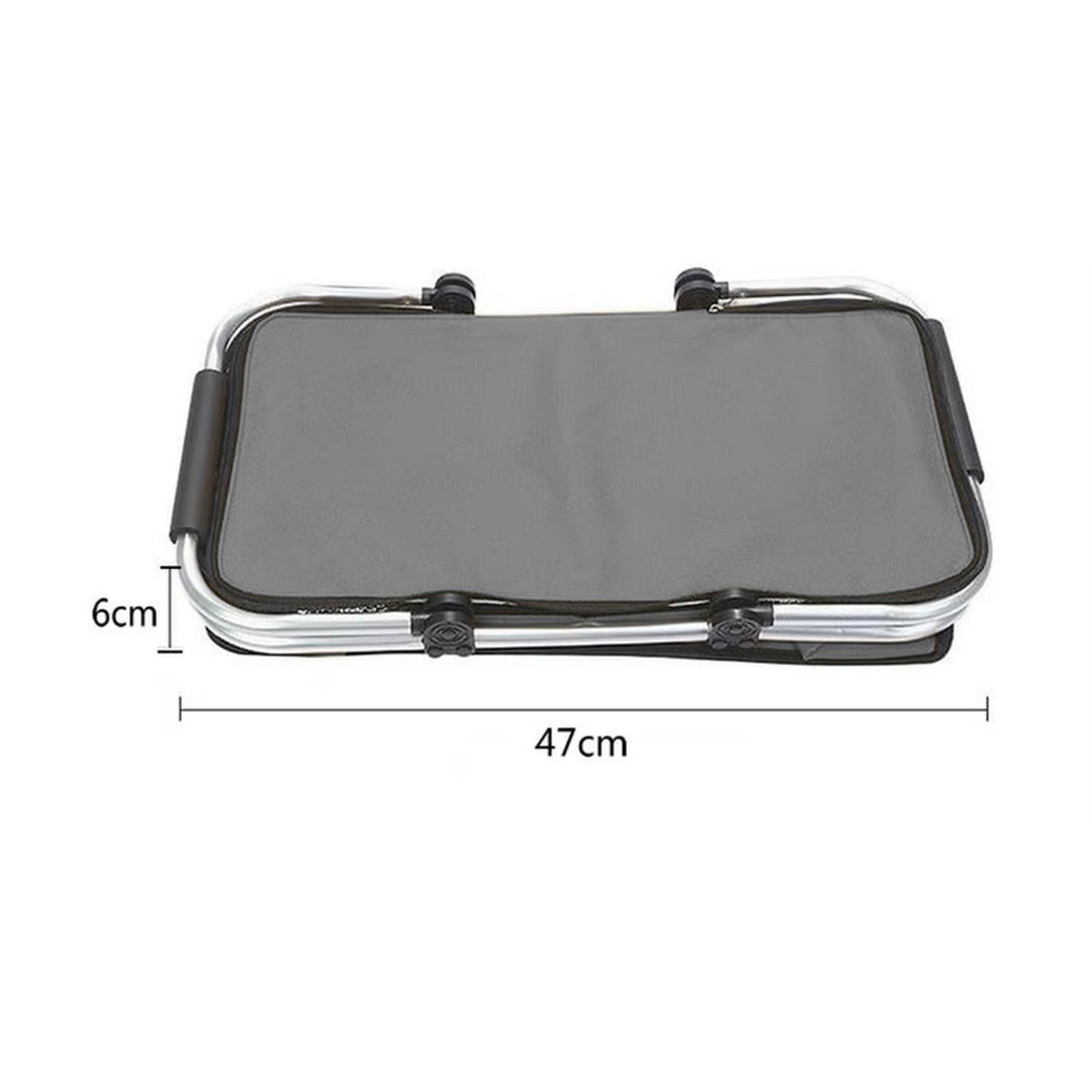 Bolso Termico Plegable Gris Cooler Canasta Picnic-7