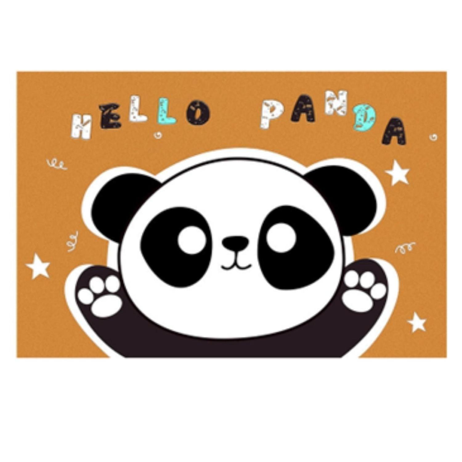 Alfombra Infantil Panda 80X120 Cm Tapete Dormitorio-2