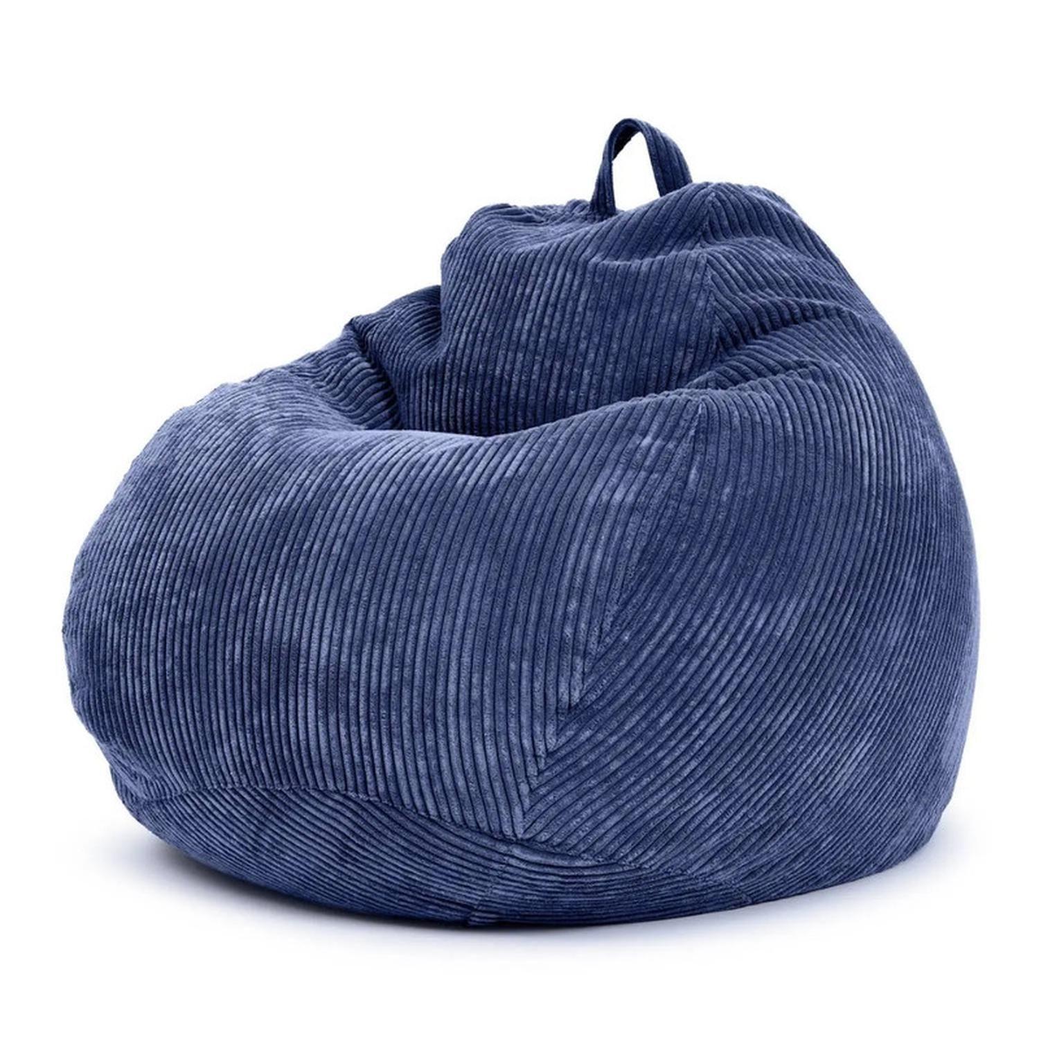 Puff Sillon Pera Cotele Gamer Ninos 100 X 120 Cm Azul-5