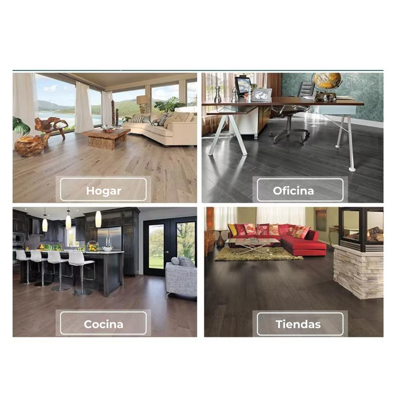 Piso Vinílico Adhesivo Símil Madera 91,4x15,2 Gris Clara-7