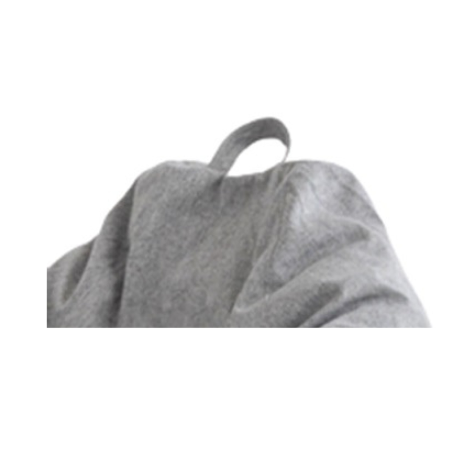 Puff Pera Simil Lino 90x110 Cm Gris-1
