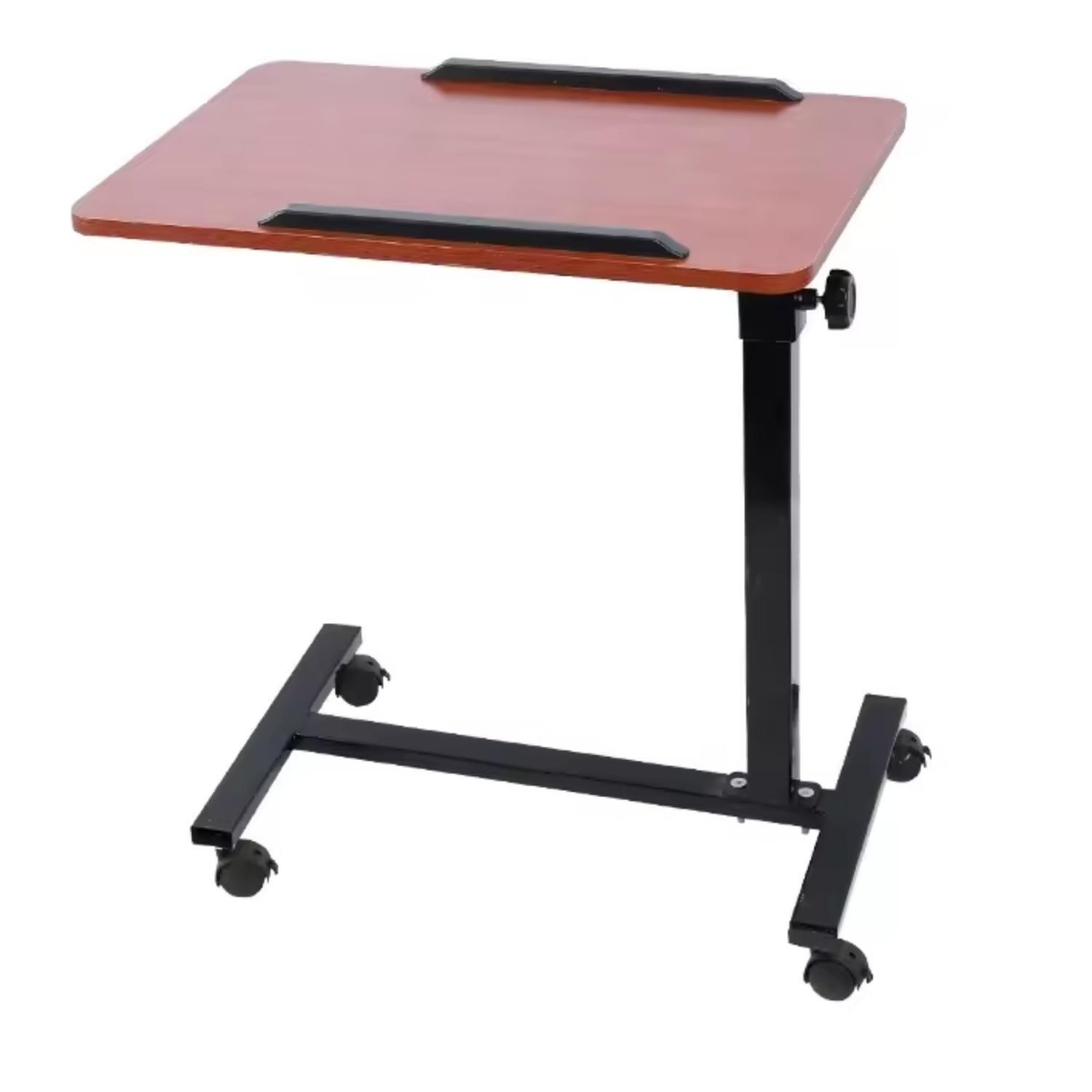 Mesa Plegable Enfermo Cama Pro Altura Ajustable Pc Brown-3