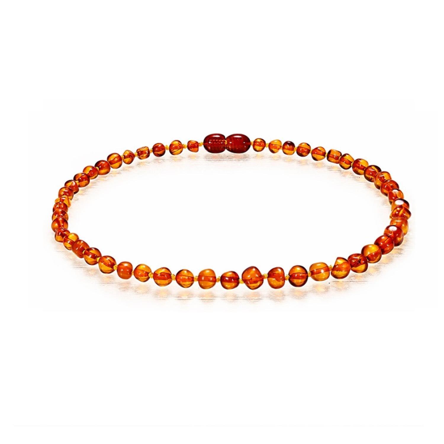 Collar De Ambar Baltico Bebe Infantil Cognac-3