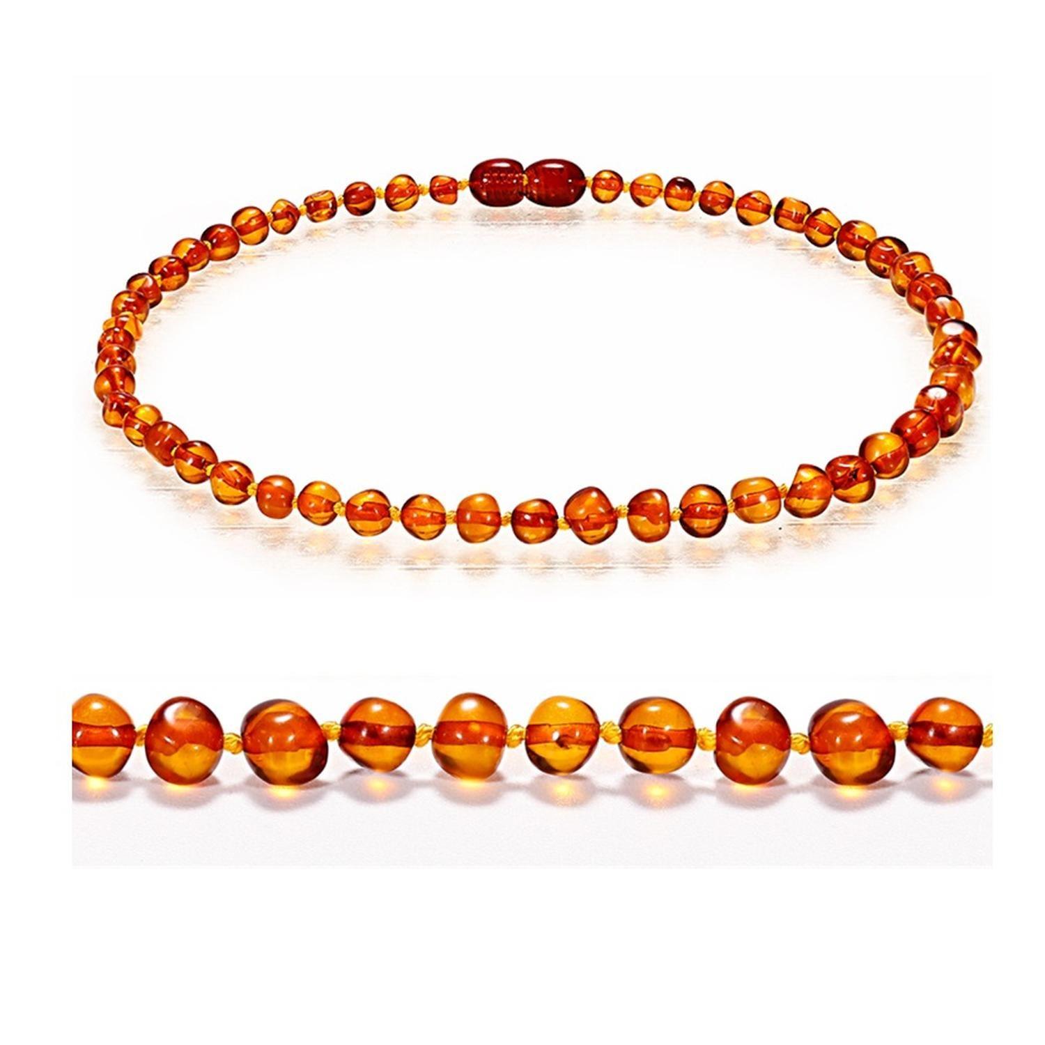 Collar De Ambar Baltico Bebe Infantil Cognac-2