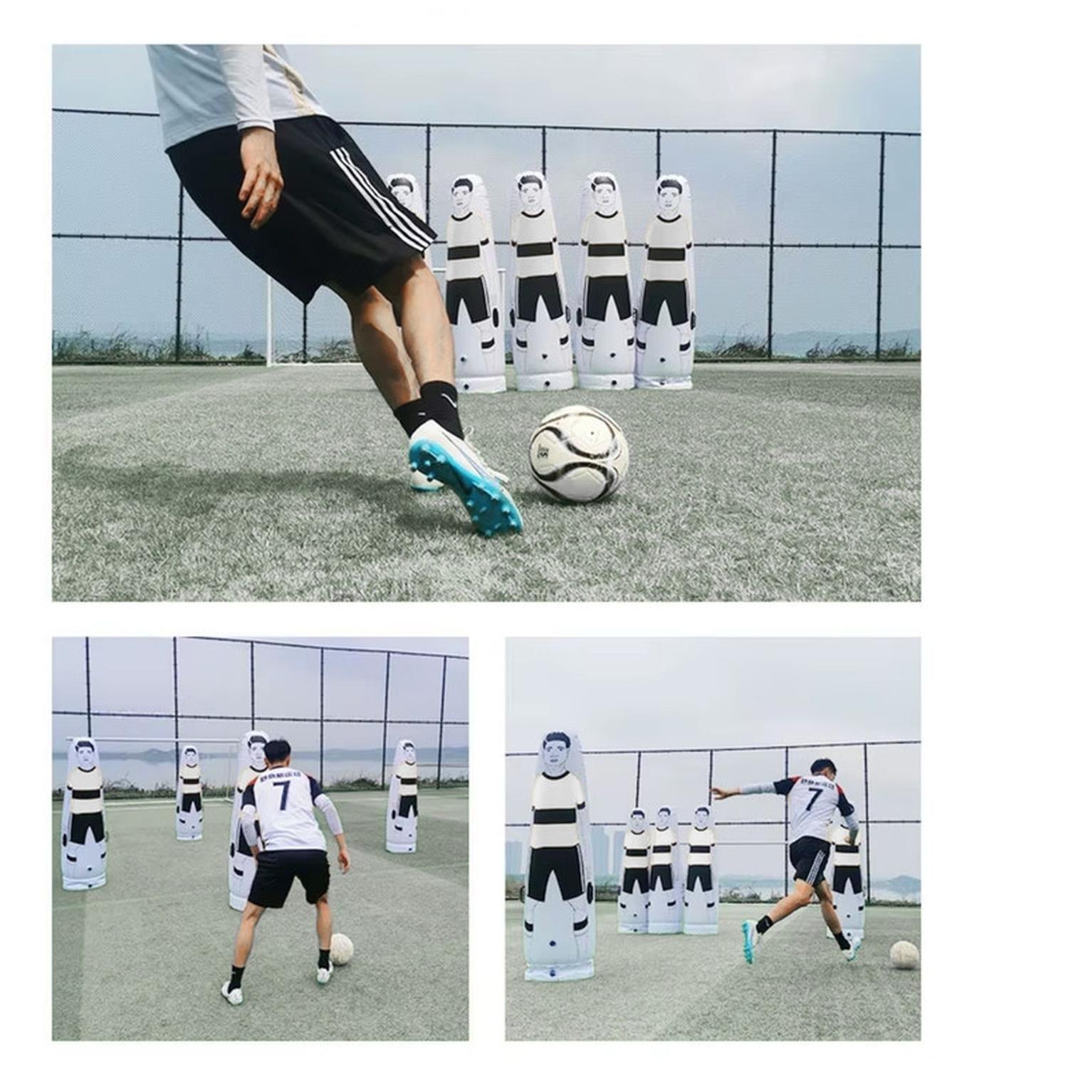 Barrera De Futbol Inflable Para Tiros Libres. 175 Cm Blanco-6