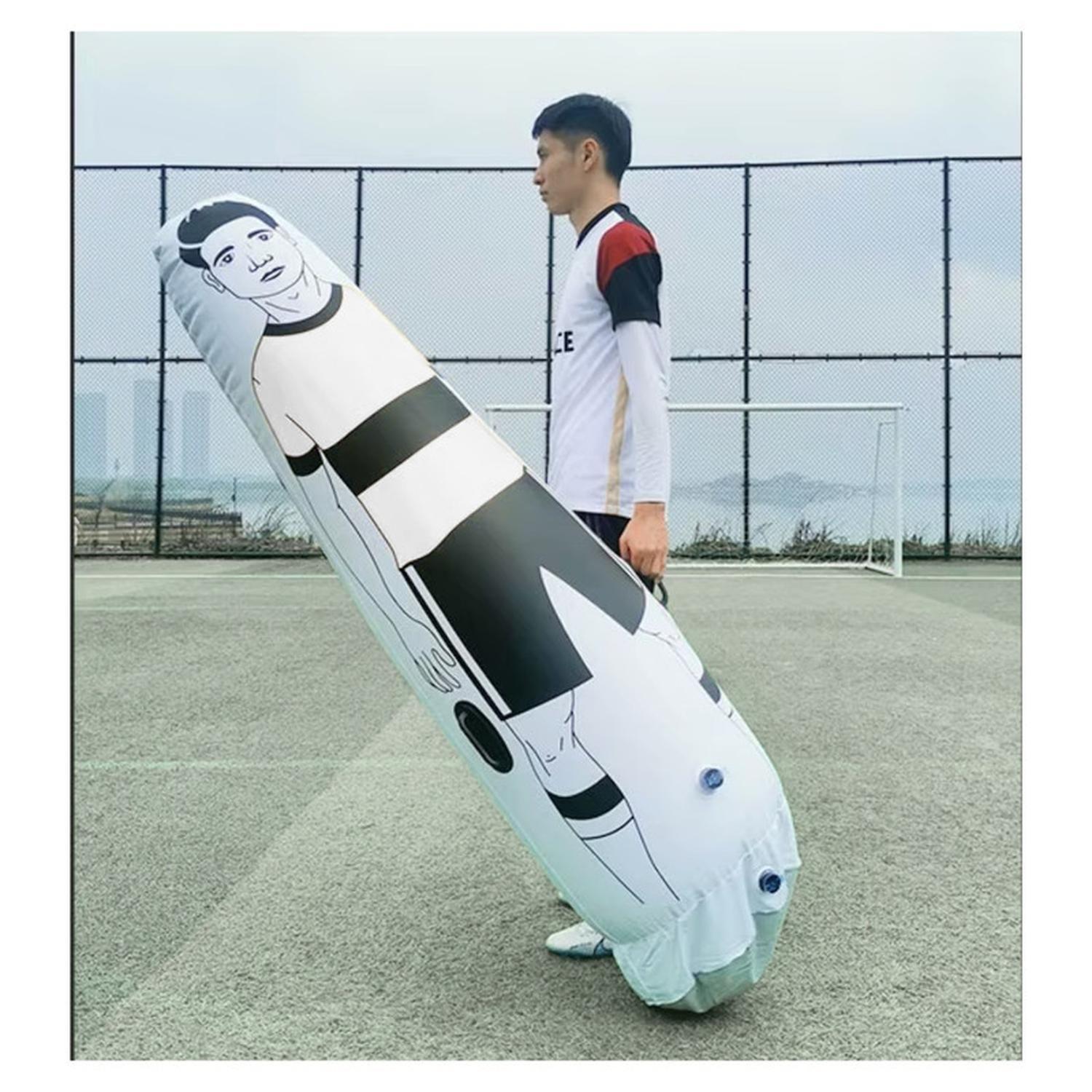 Barrera De Futbol Inflable Para Tiros Libres. 175 Cm Blanco-7