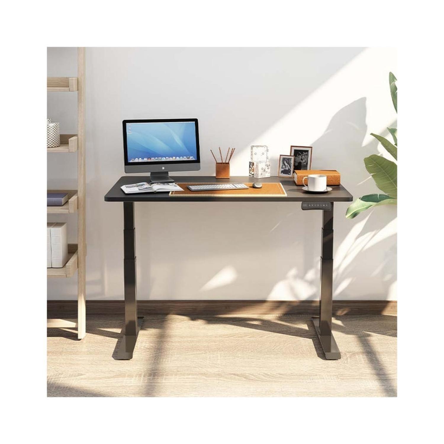 Base Escritorio Electrico Altura Regulable Ajustable Negra-6
