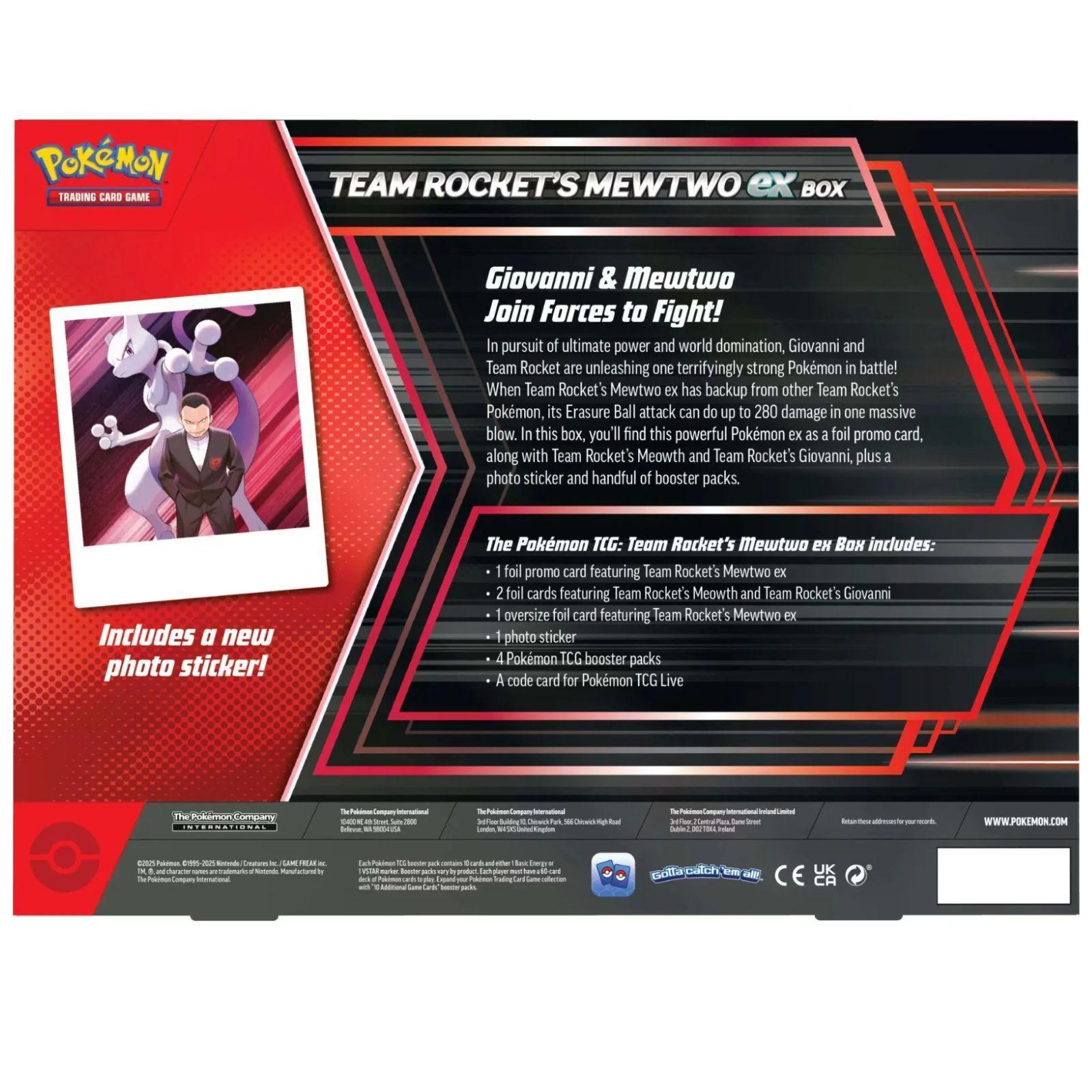 Cartas Pokemon Tcg Team Rockets Mewtwo ex Box Ingles-2
