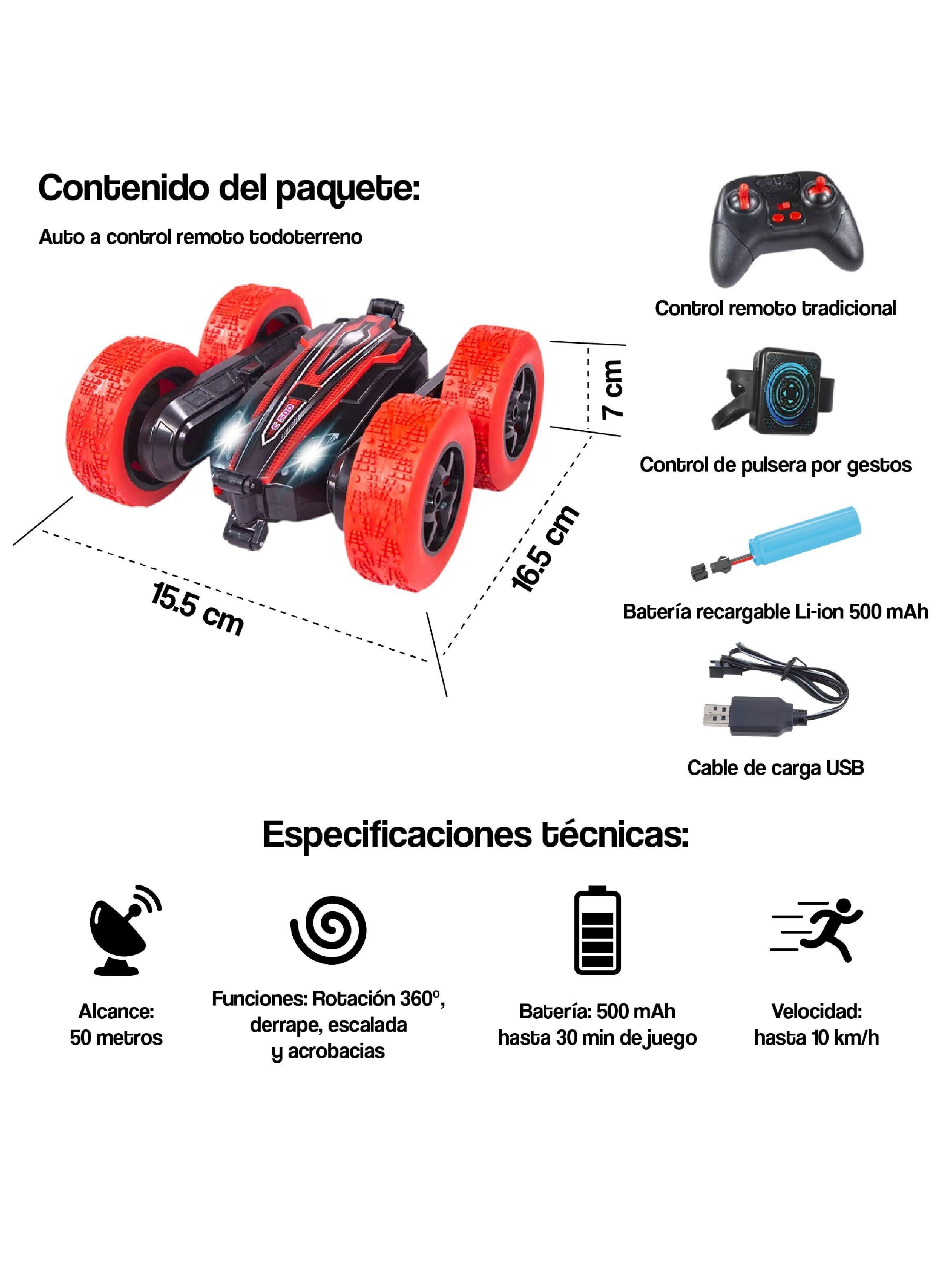 Auto a control remoto Todo Terreno Monster + Pulsera control-5