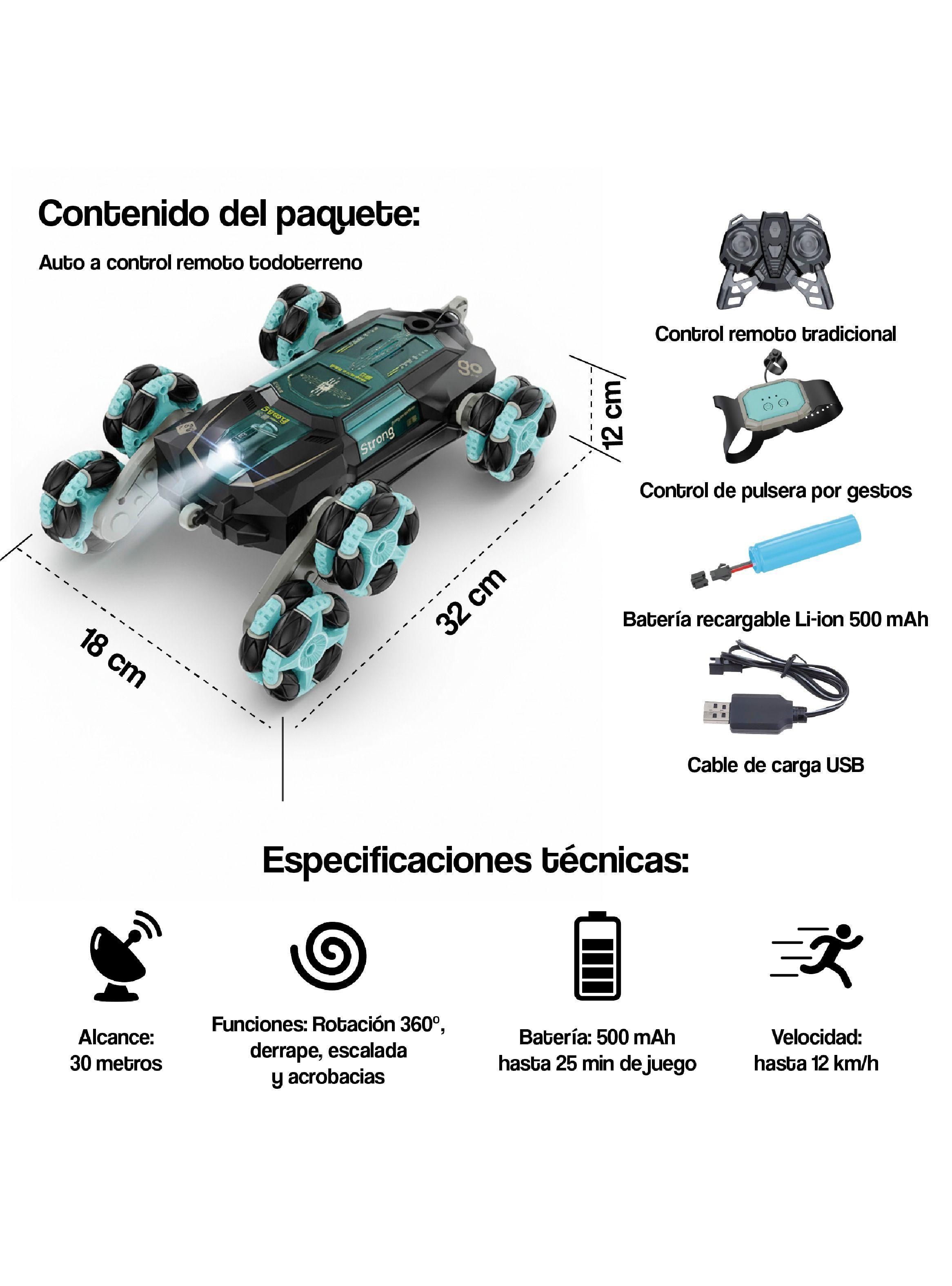 Auto a control remoto Escalador Kraken + Pulsera control-5