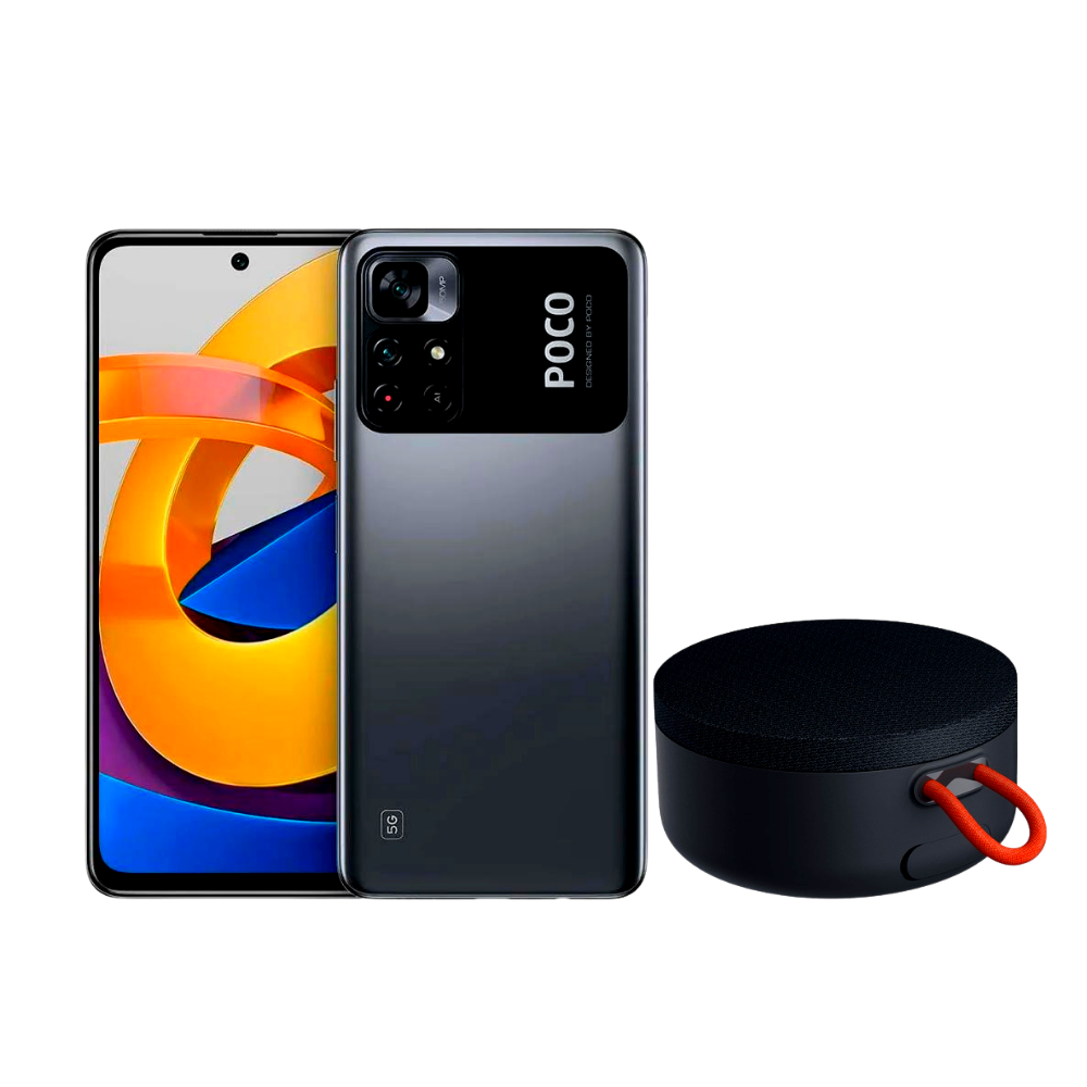 Poco M4 Pro 64gb 4gb 5G Black + Portable Speaker-0